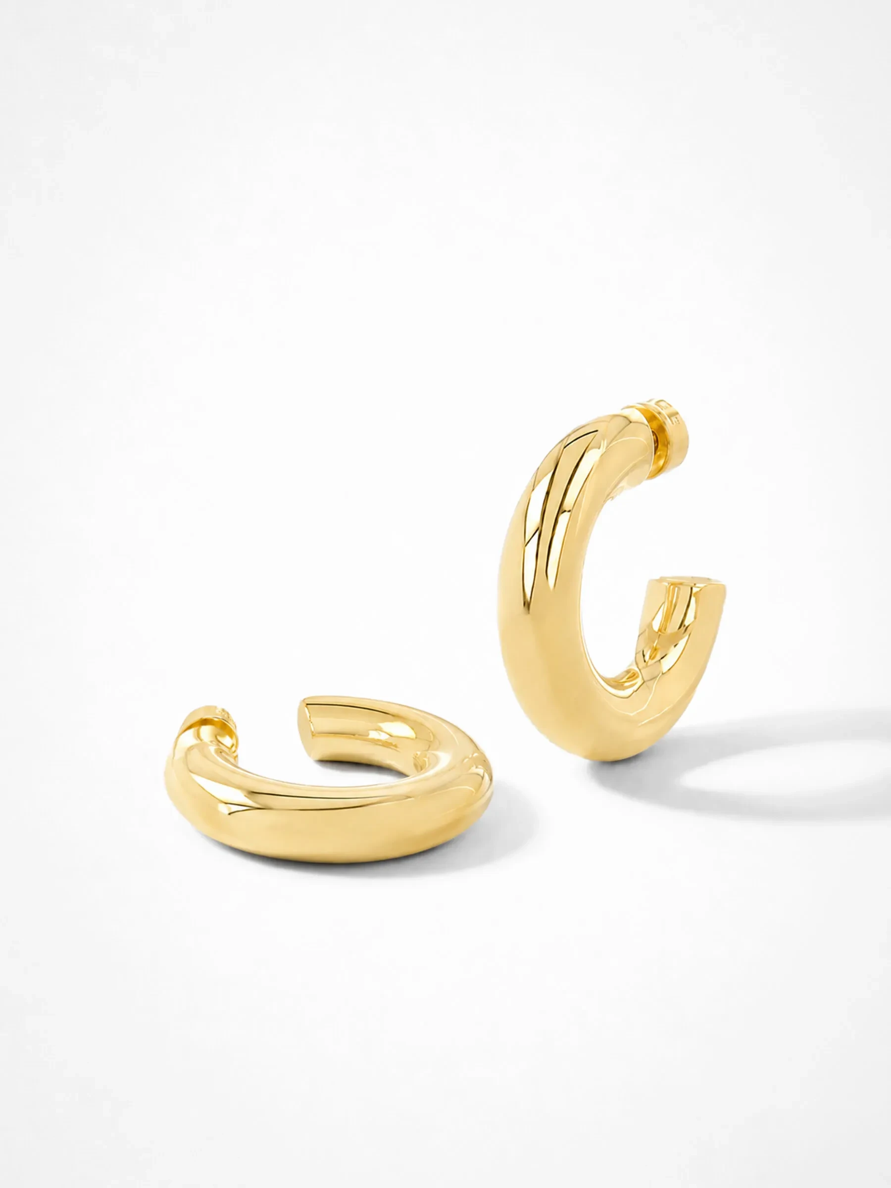 Gouden Oorbellen Creolen Creolen Hoops Chandler Medium