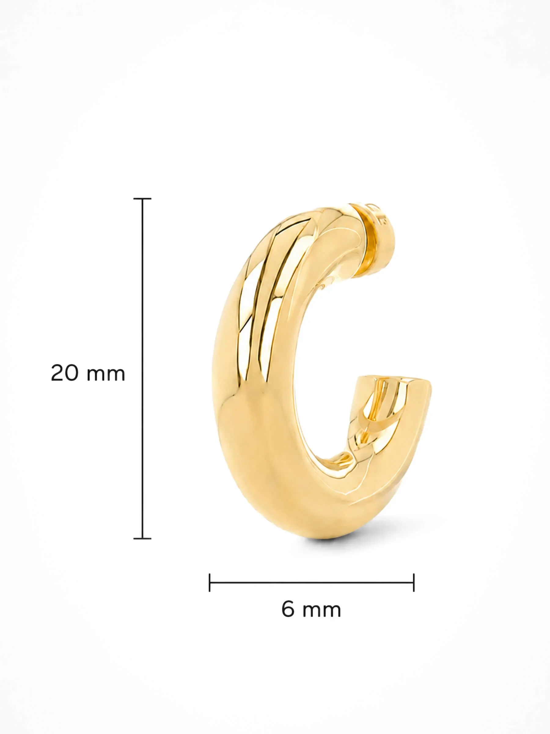 Gouden Oorbellen Creolen Creolen Hoops Chandler Small