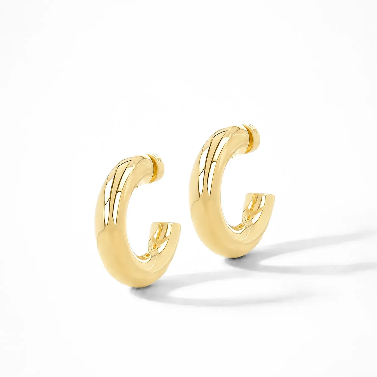 Gouden Oorbellen Creolen Creolen Hoops Chandler Small