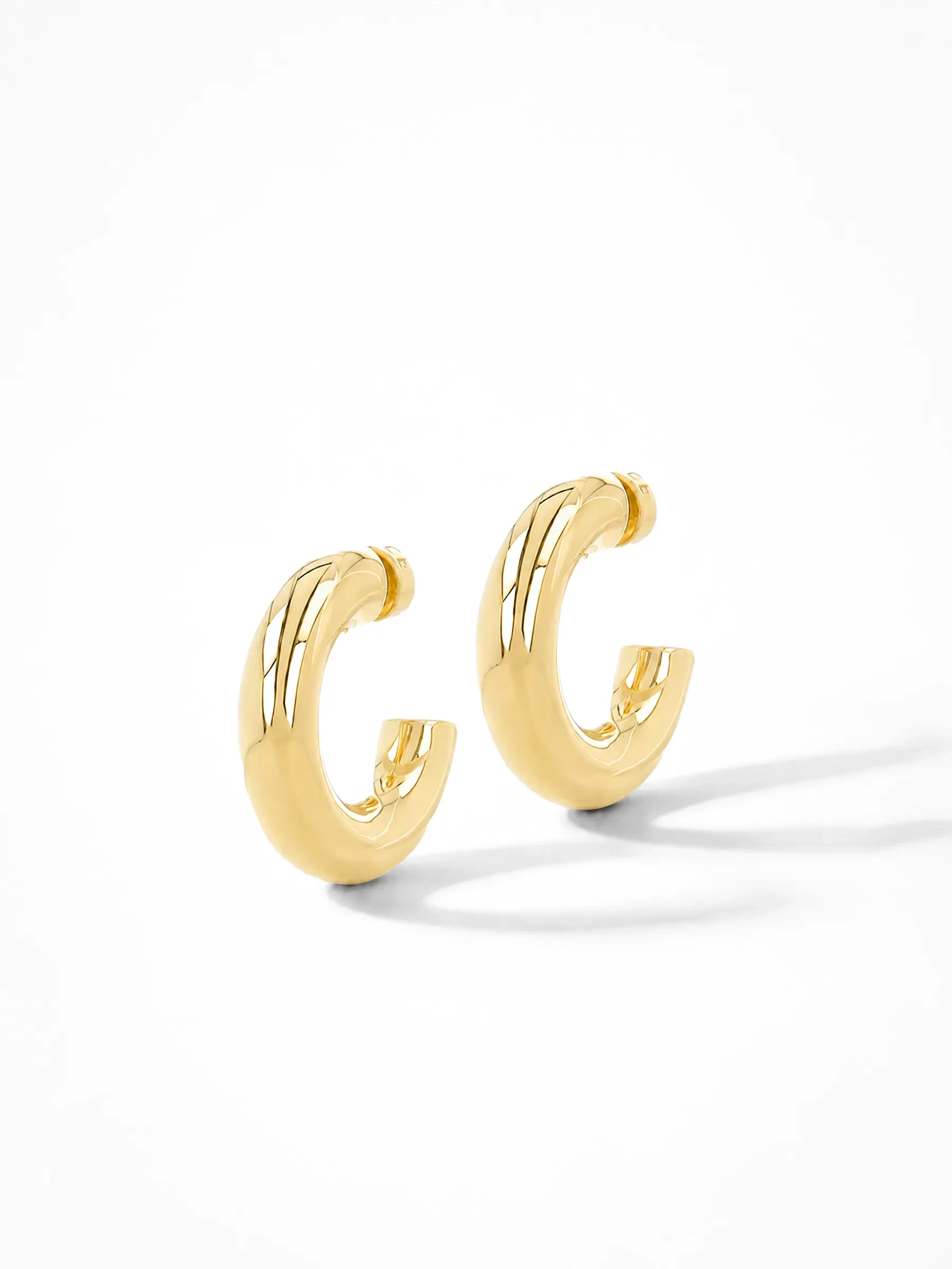 Gouden Oorbellen Creolen Creolen Hoops Chandler Small