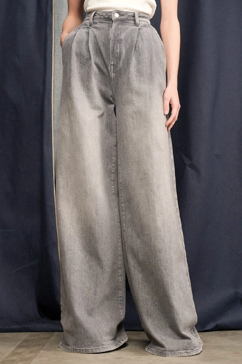 De ultra wide leg jeans janice