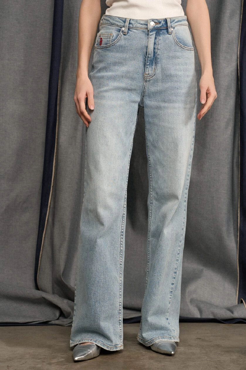 De wide leg jeans dames janice