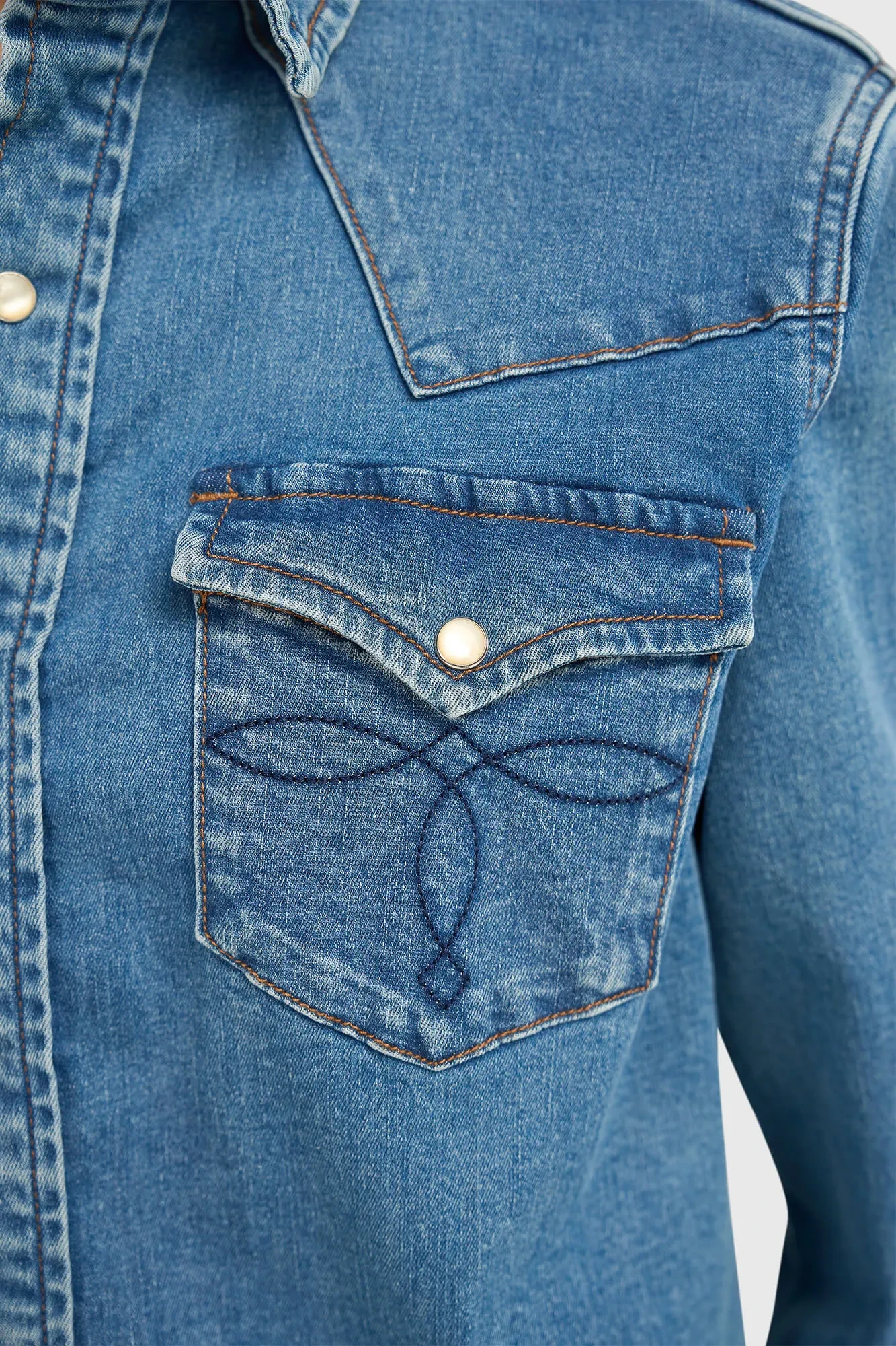 Denim Blouse Dames Stretch Levi 379