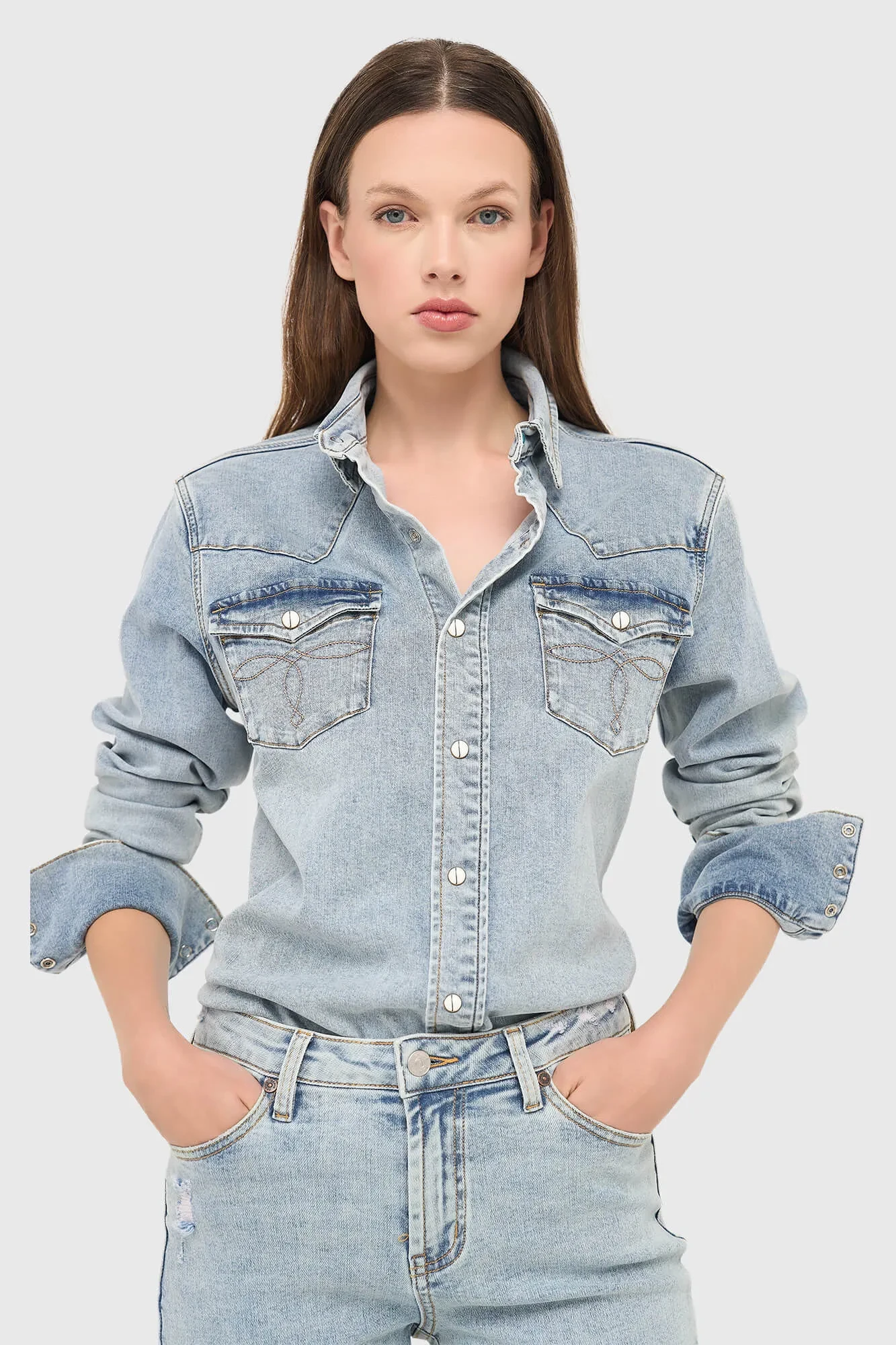 Denim-Bluse für Damen, Stretch, Levi's 565