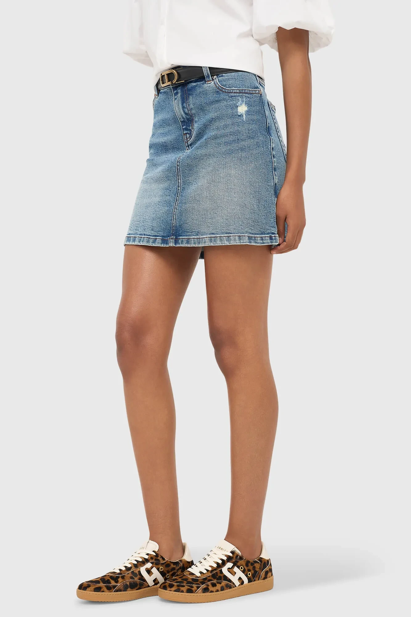 Kurzer Jeansrock Benson Blau 379