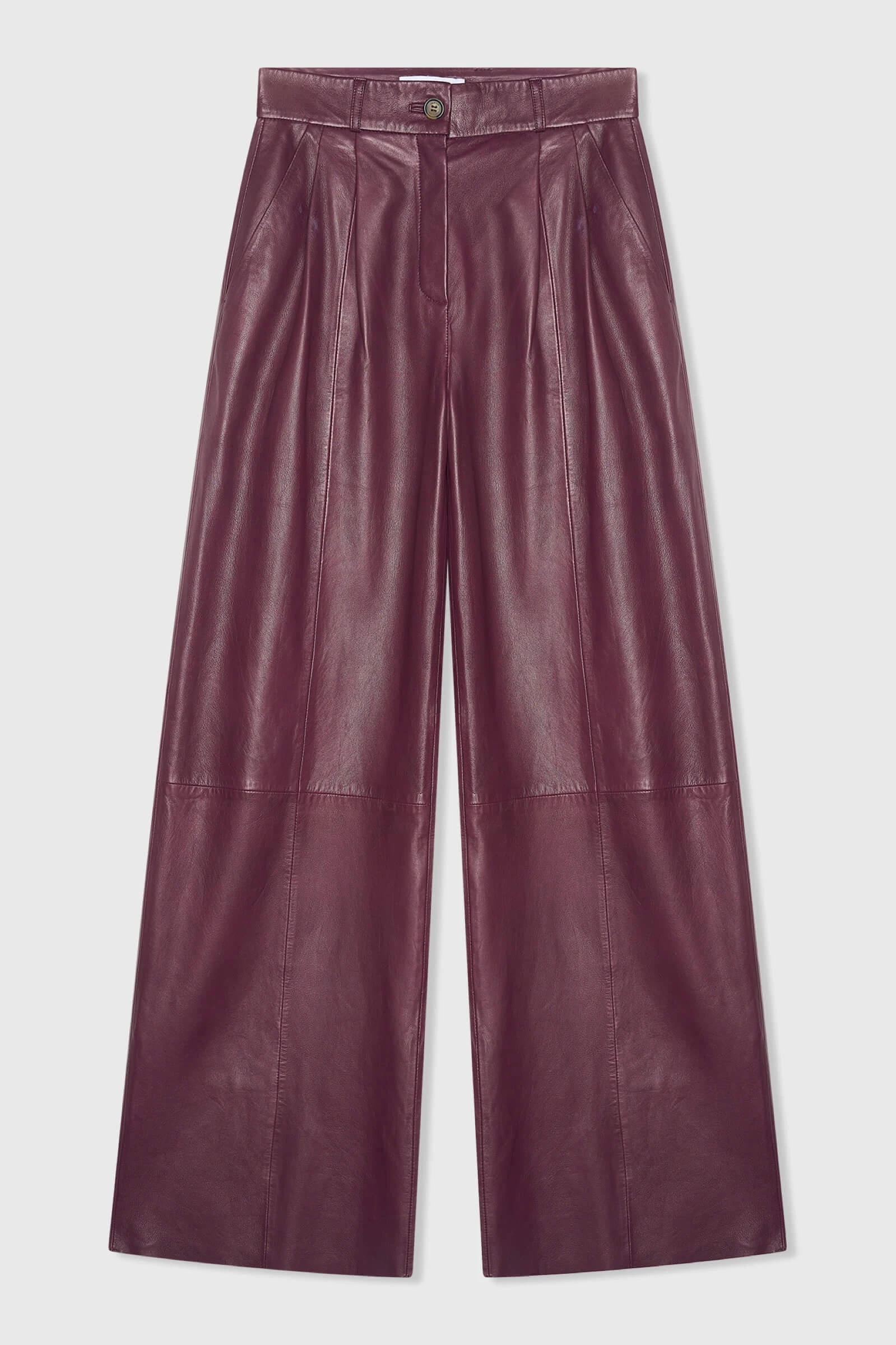 Dollar Burgundy Leer