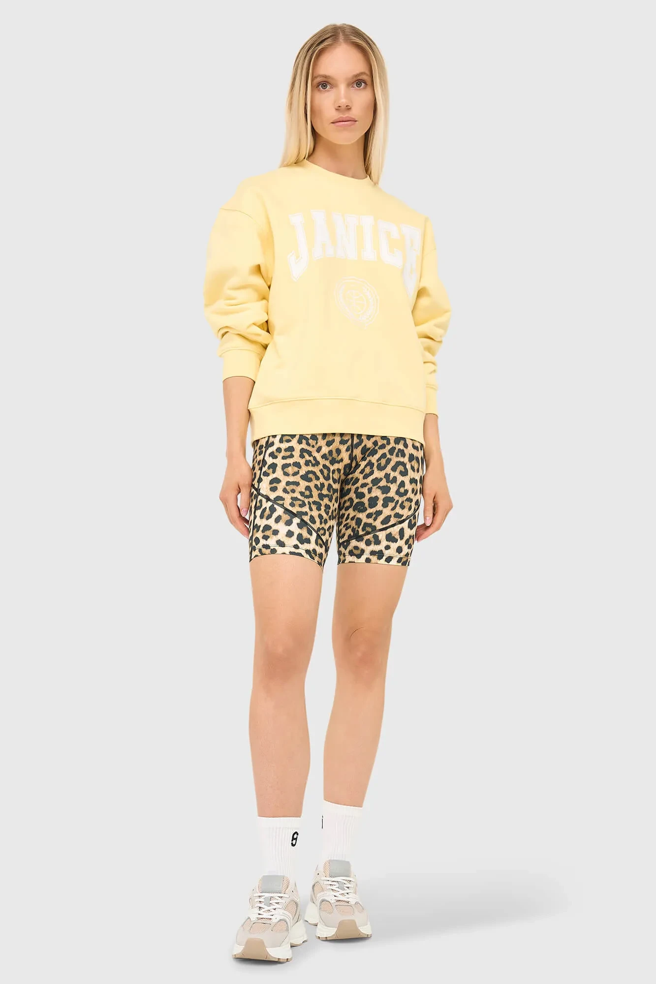 Gele Dames Sweater Katoen Owen Logo