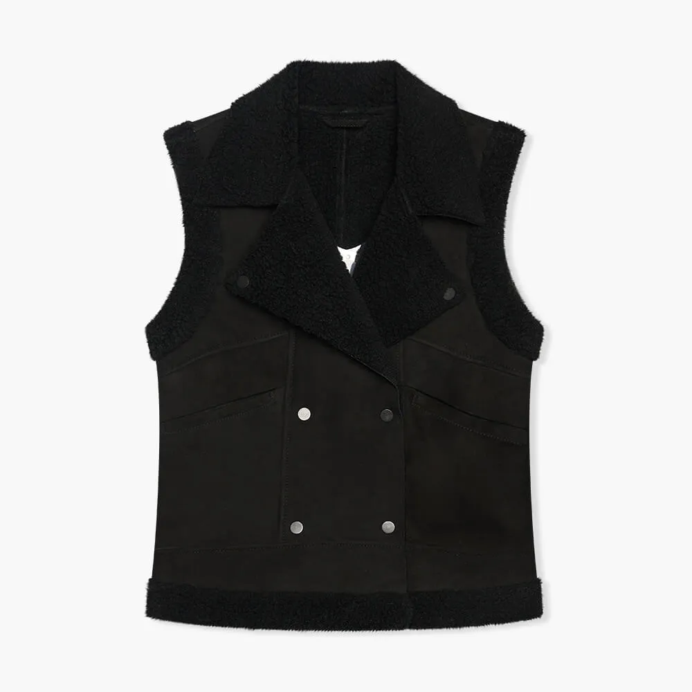 Lammy Dames Vest Suede Nick Zwart