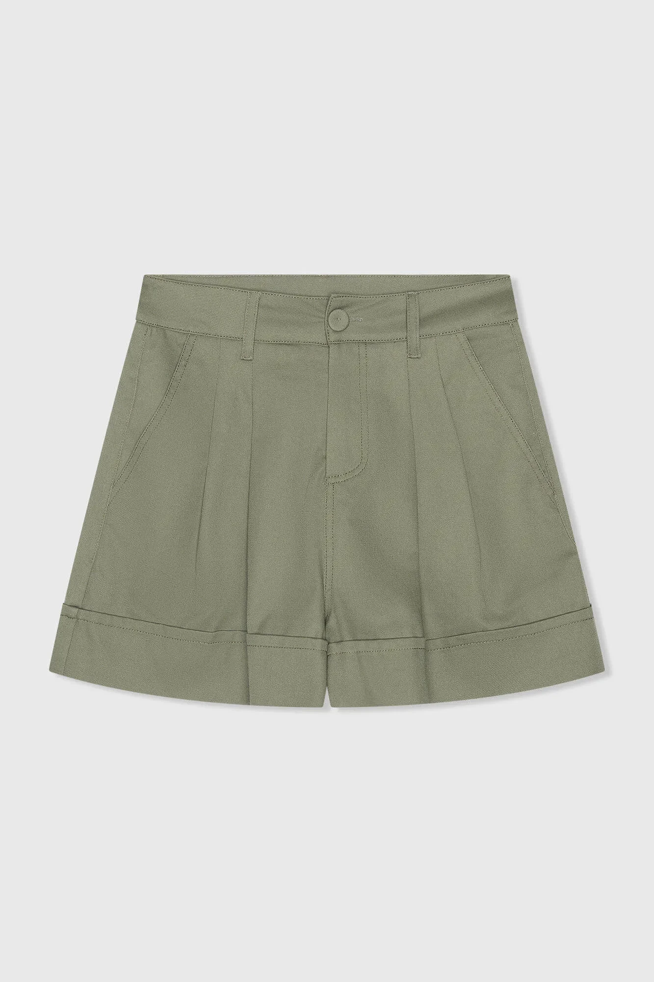 Groene Katoenen Shorts Dames Arthur