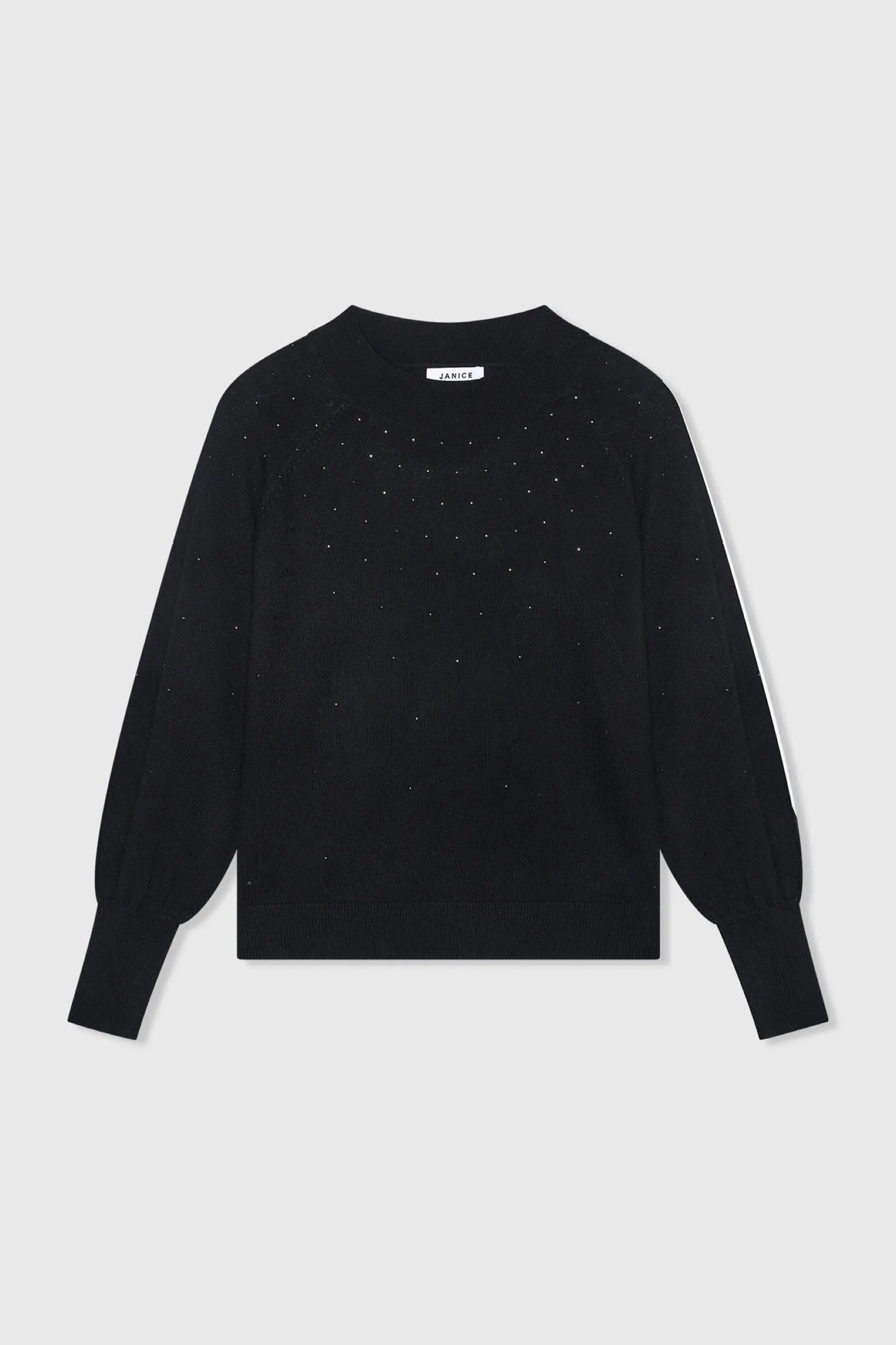 Harvey Denim Blauw Steentjes