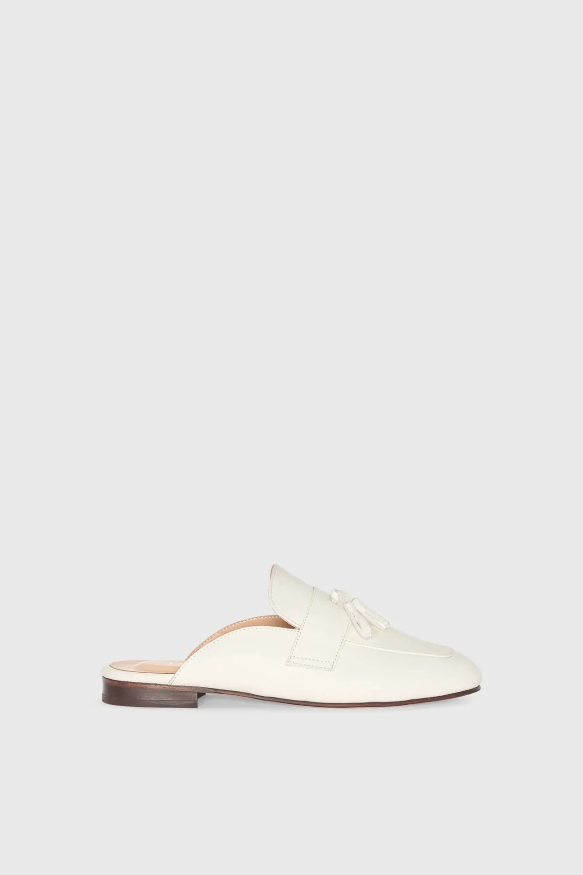 Leren Instappers Dames BURT Mule Off White | Shop JANICE