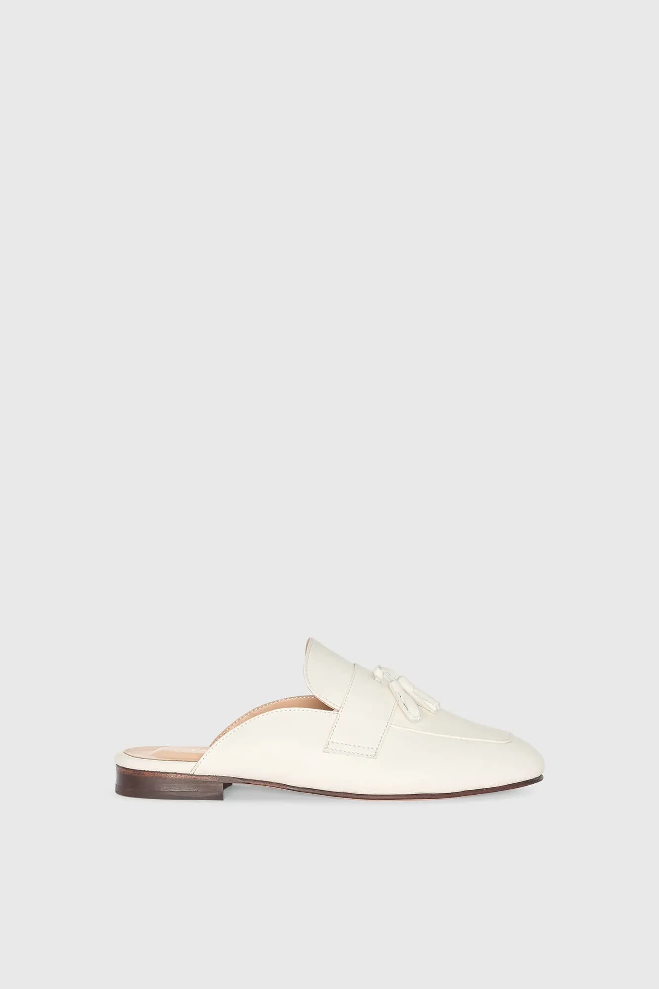 Slipper, Loafer, Damen, Wildleder, Burt Mule, Off-White
