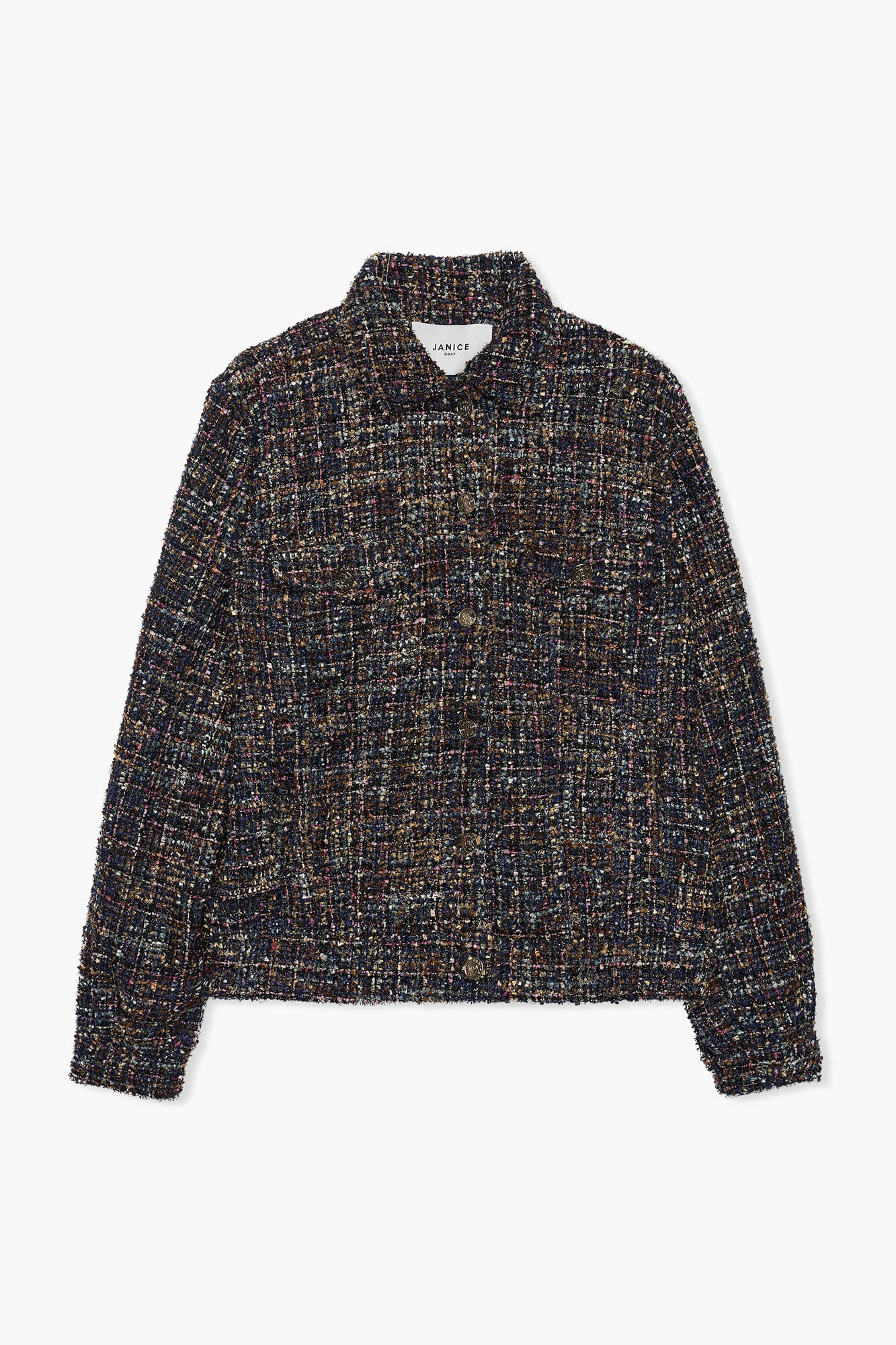 Jas Dames Kort Tweed Gregory Blauw