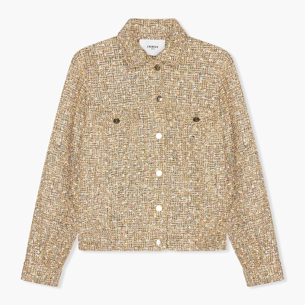Jas Dames Kort Tweed Gregory Goud