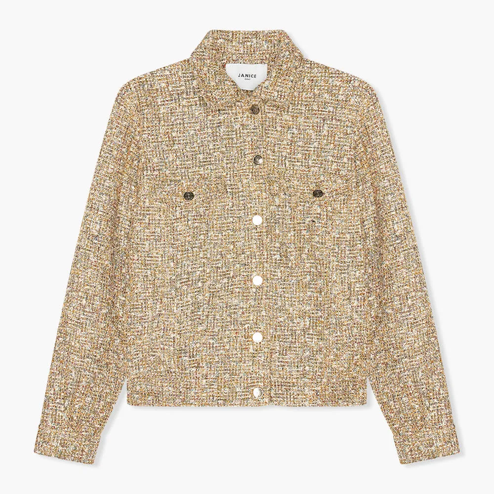 Jas Dames Kort Tweed Gregory Goud
