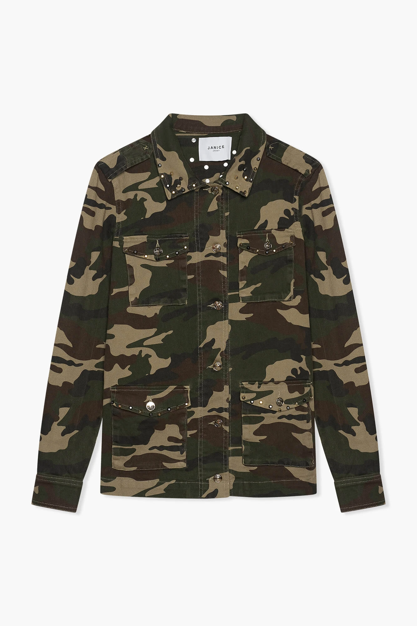 Camouflage Denim Jack Dames