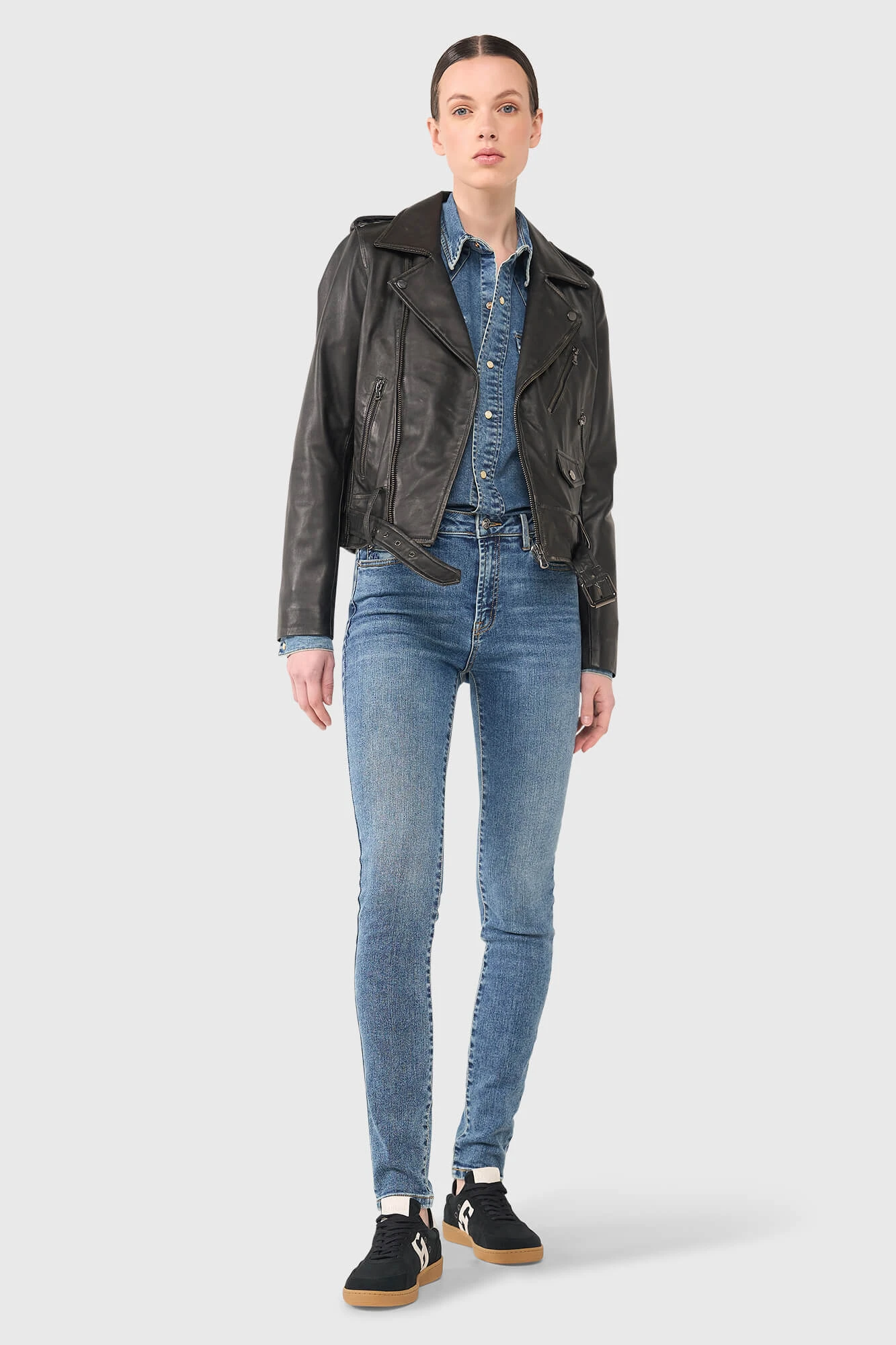 Burke Black Leather