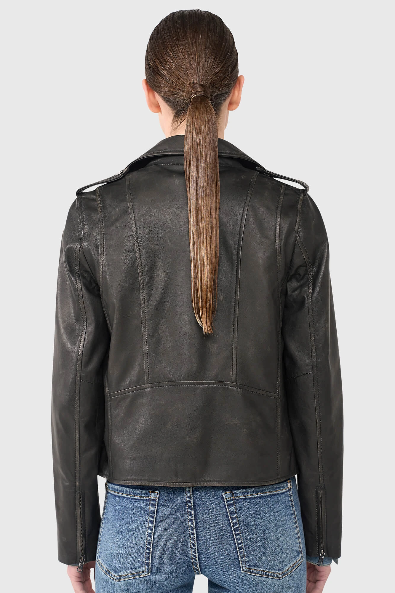 Burke Black Leather