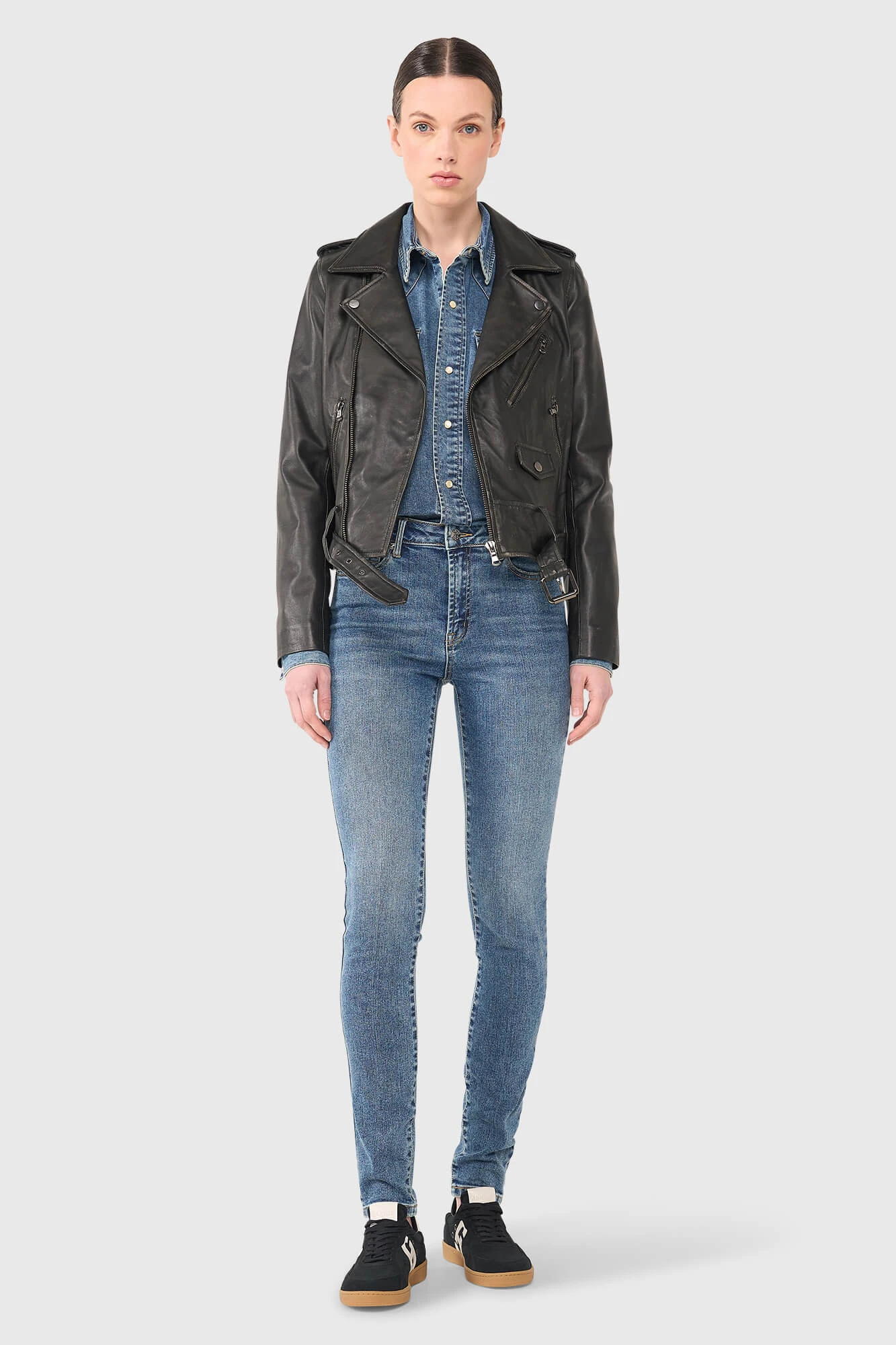 Burke Black Leather