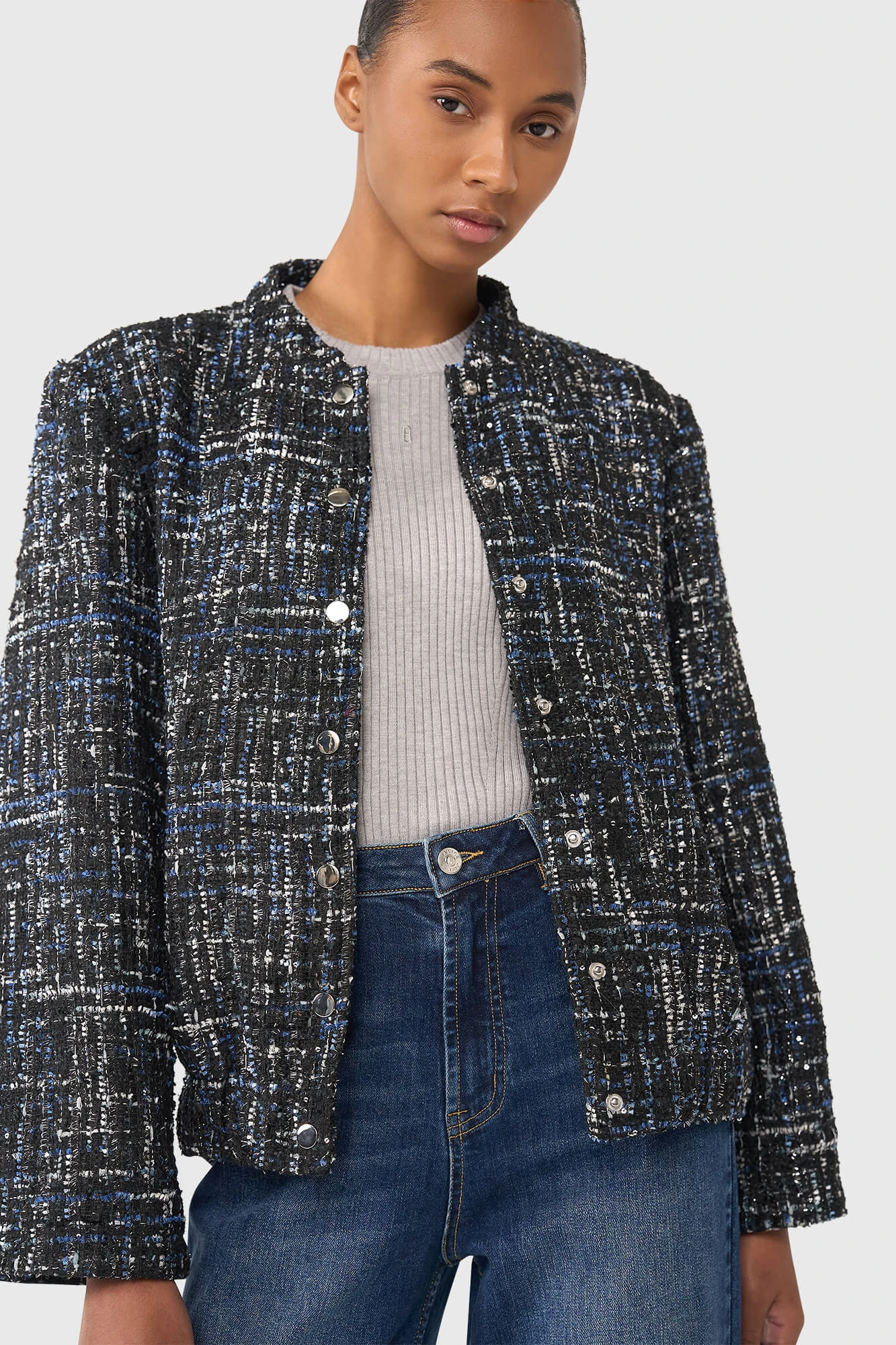Maddox Blauw Lurex