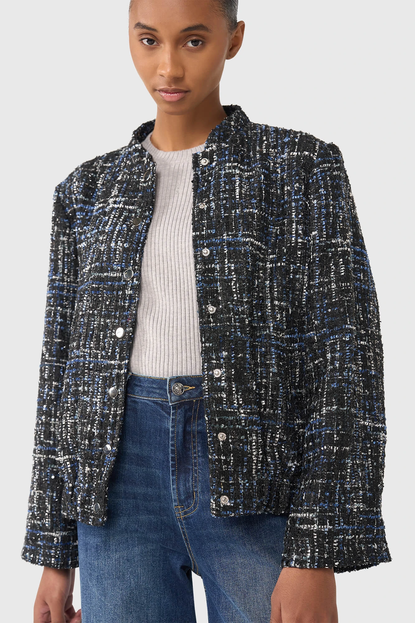 Maddox Blauw Lurex