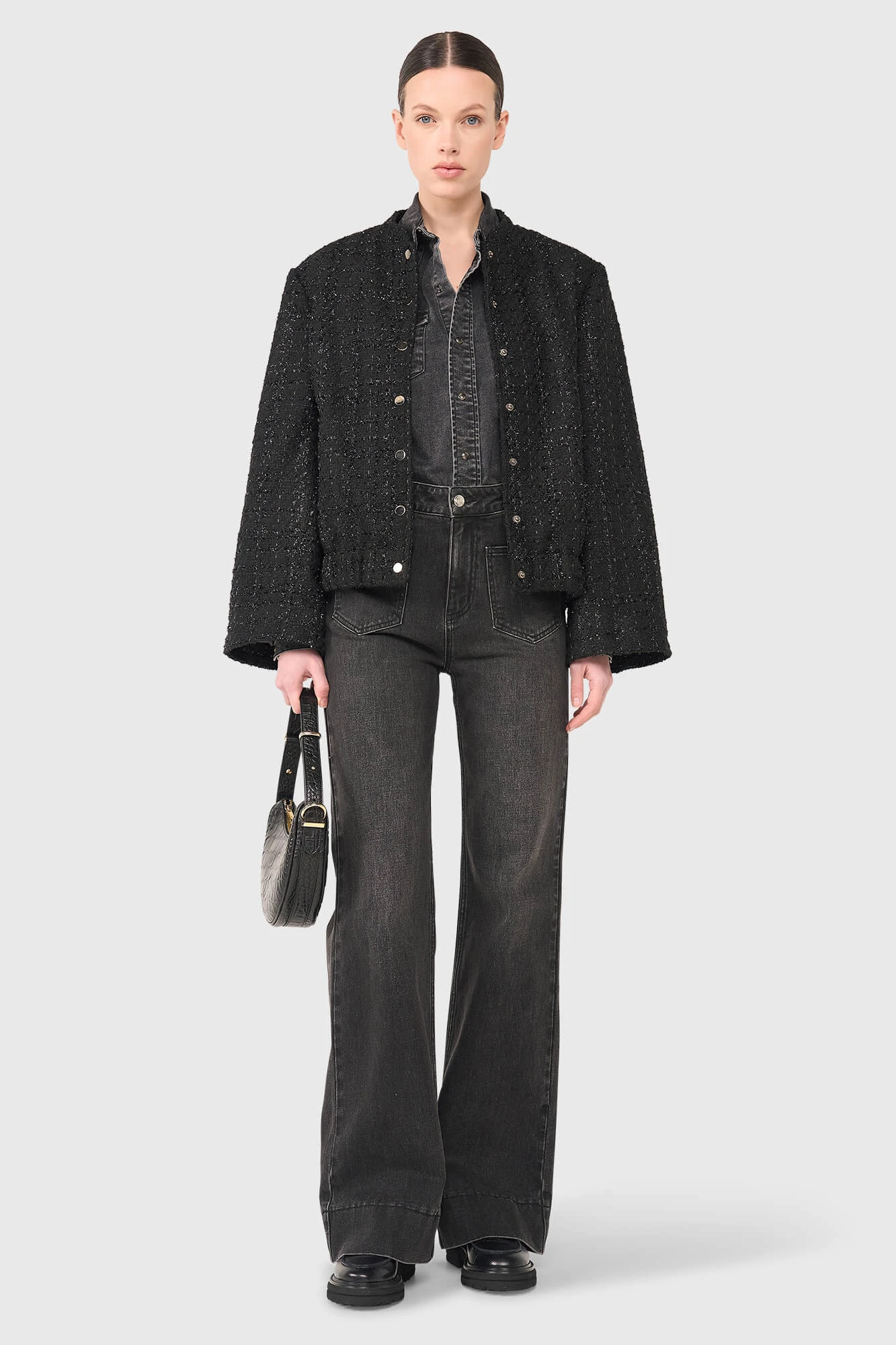 Maddox Zwart Lurex