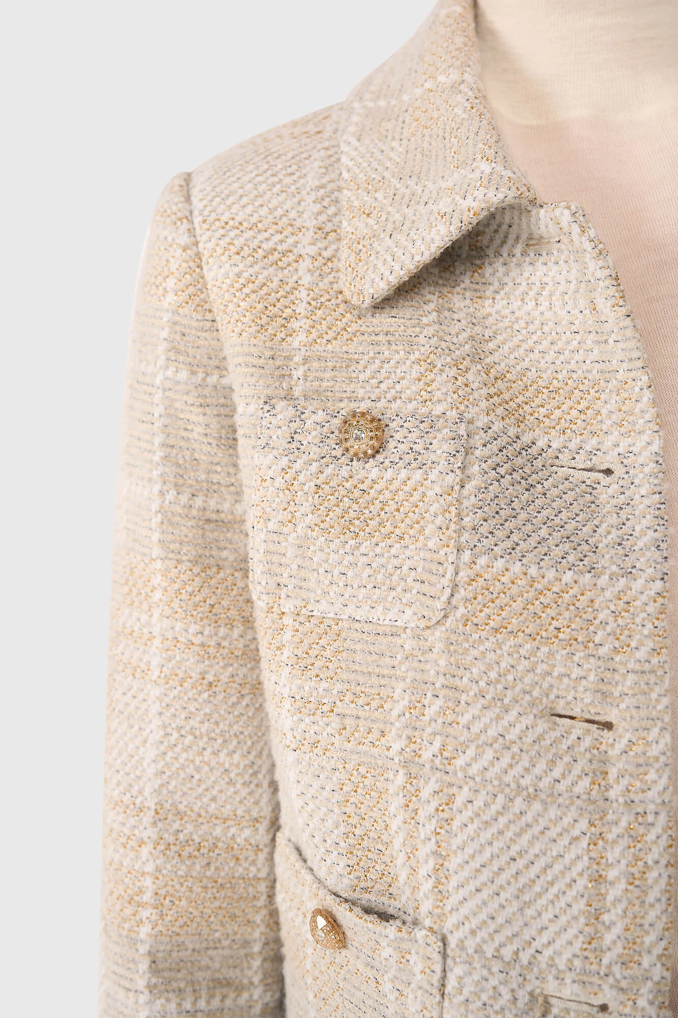 Tatum Grau Tweed Lurex