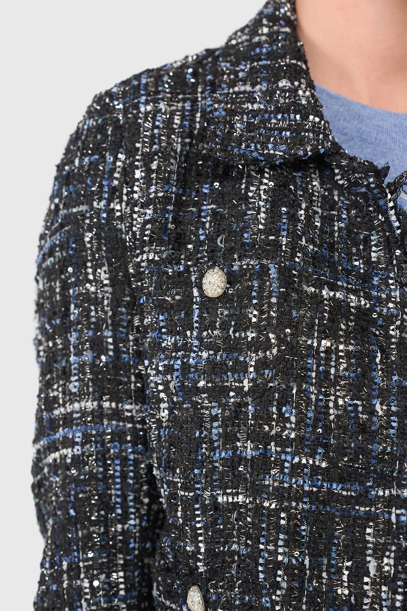 Tatum Blauw Lurex