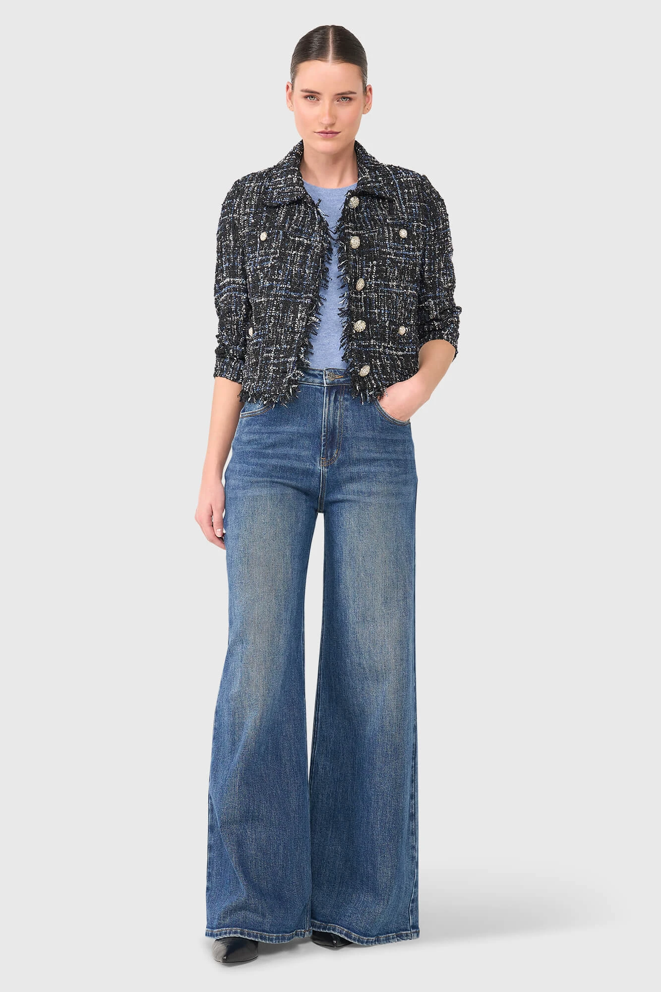 Tatum Blauw Lurex
