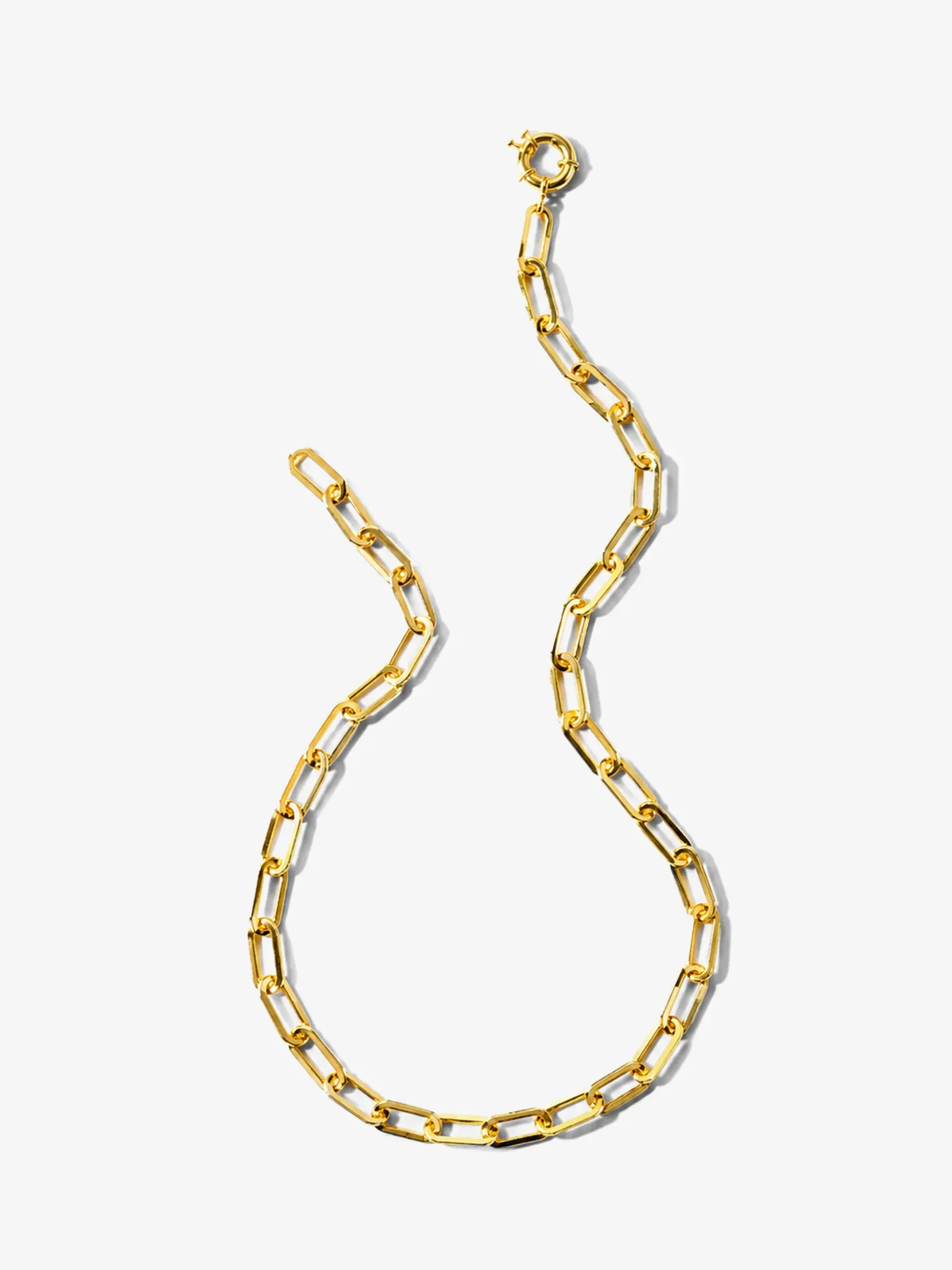 Gouden Paperclip Schakel Ketting Legend
