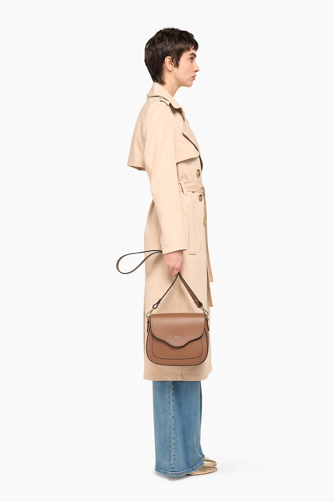 Trenchcoat Dames Robert Beige