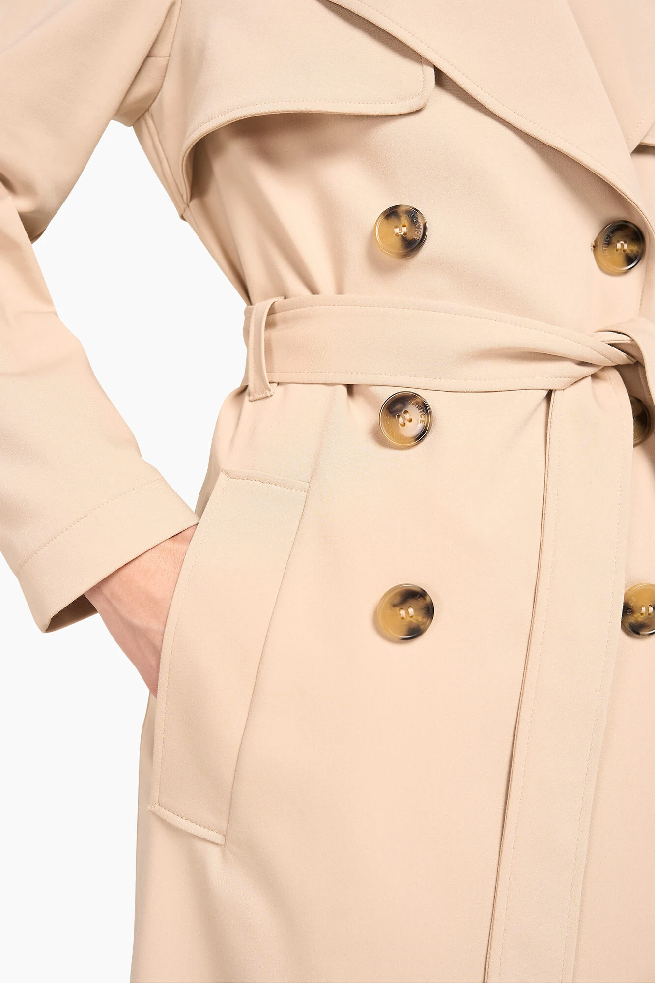 Trenchcoat Dames Robert Beige