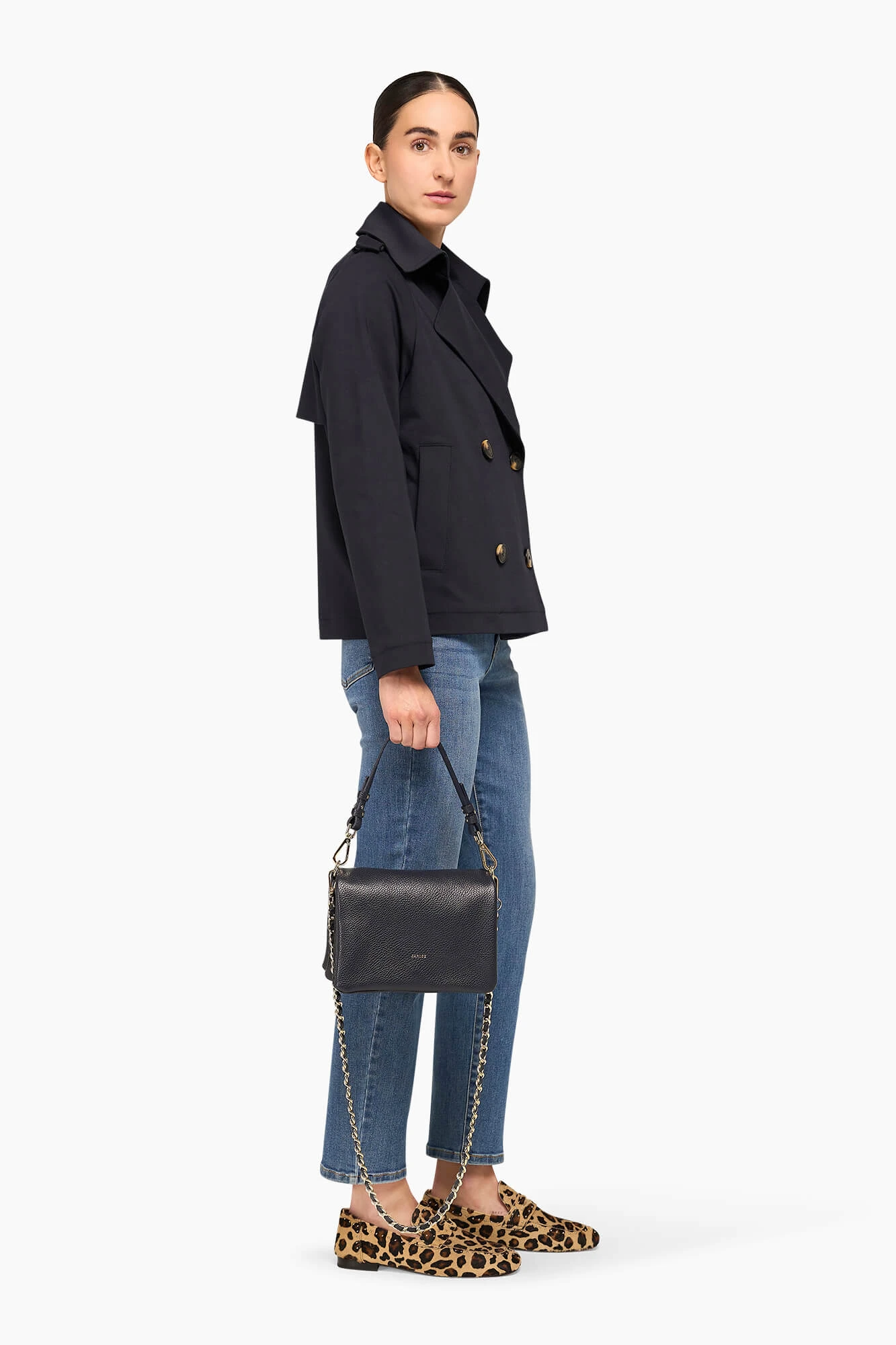Jack Trench Dames Jean Navy Blue