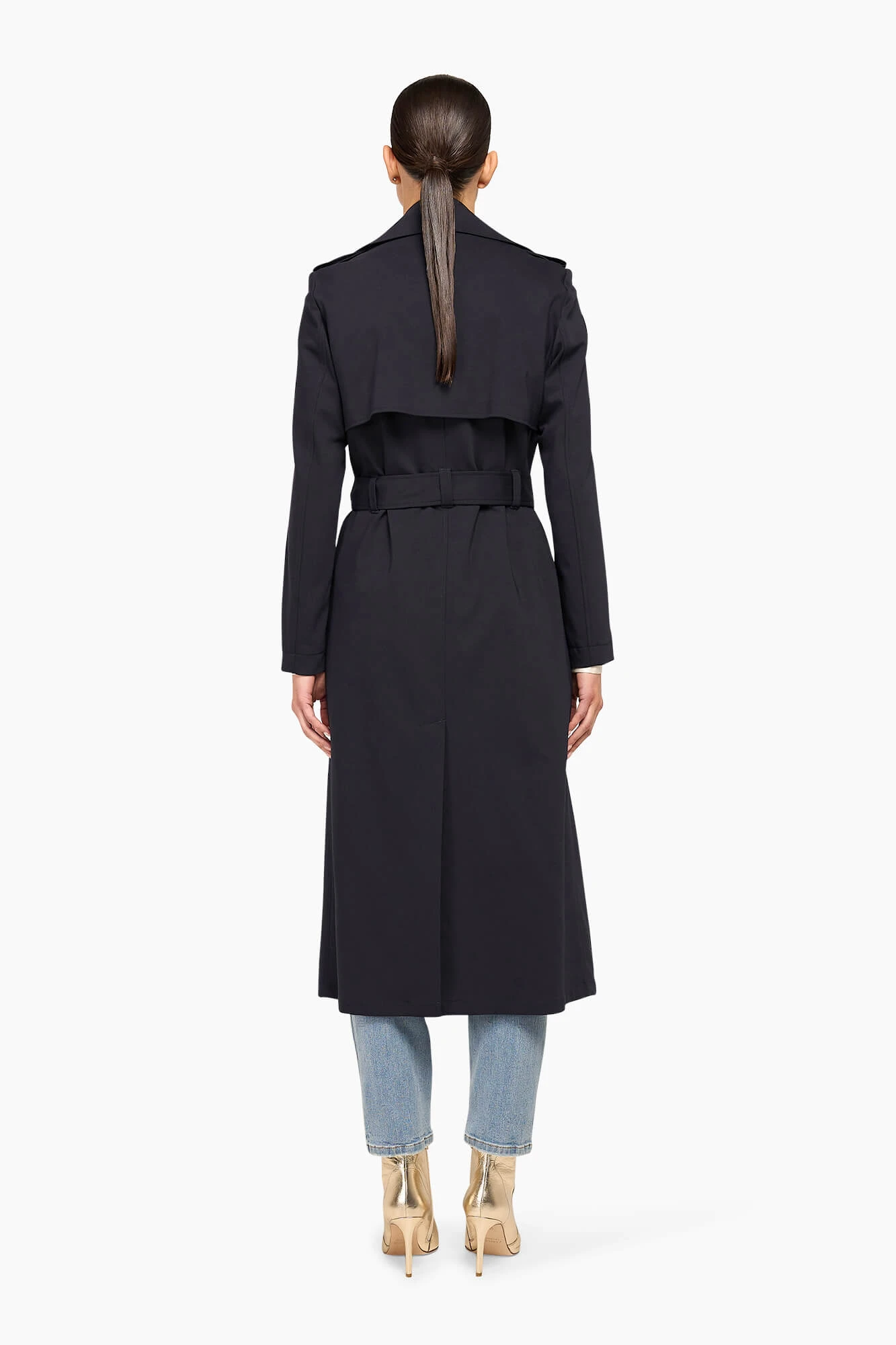 Trenchcoat Dames Robert Navy Blue