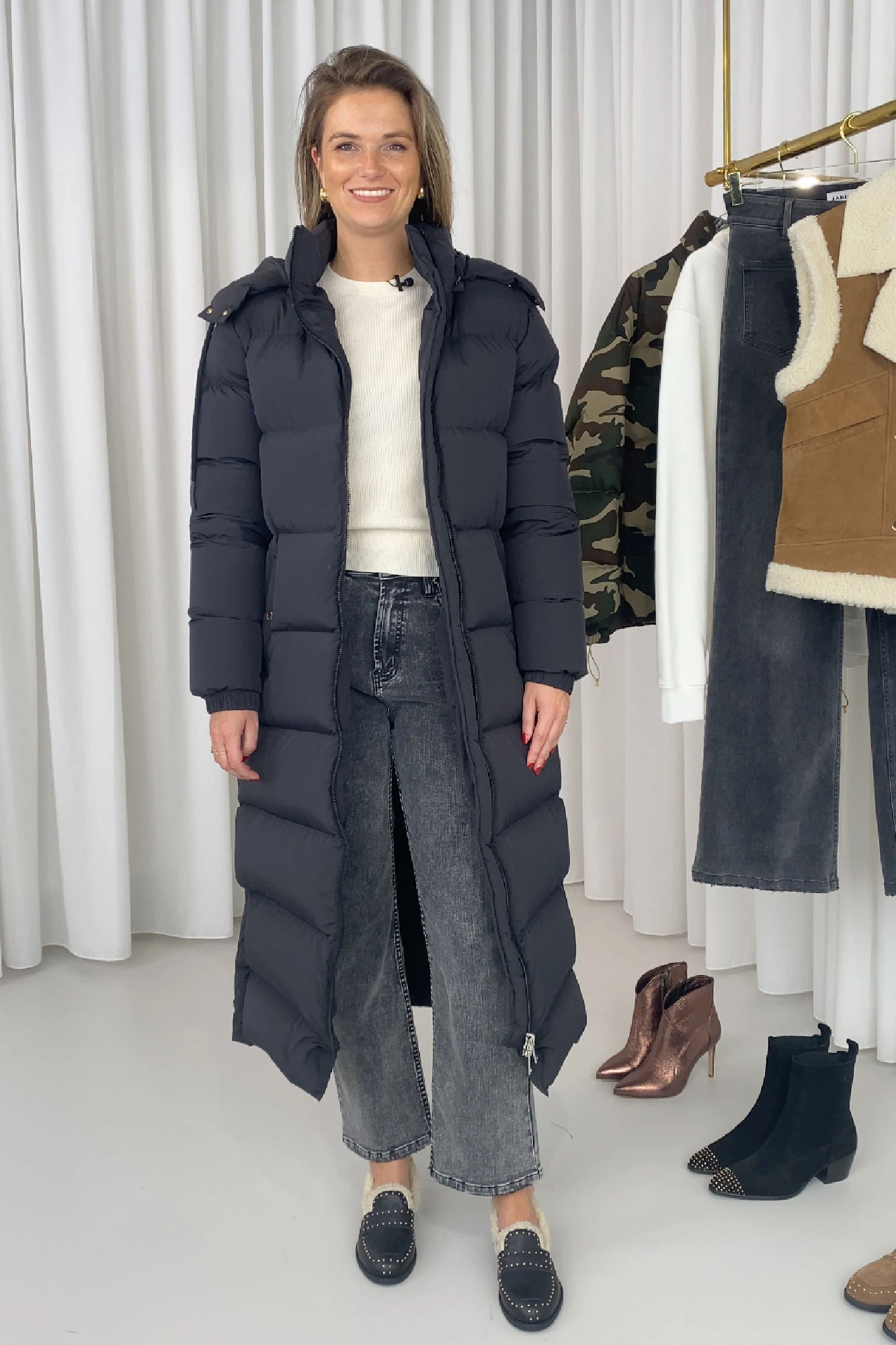 Lange Puffer Jas Dames