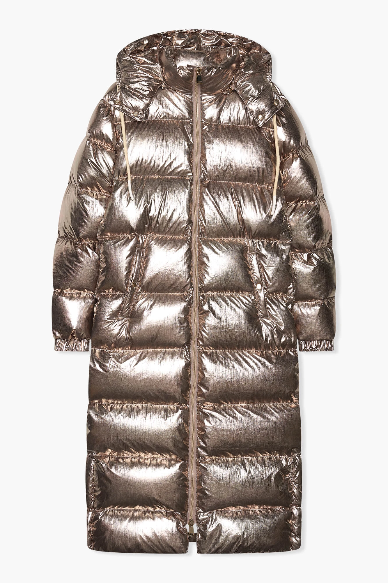 Puffer Jas Dames Lang Derrick Champagne