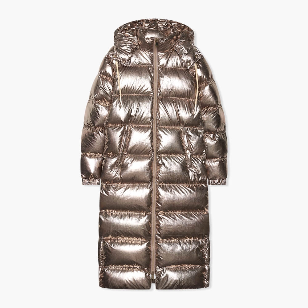 Puffer Jas Dames Lang Derrick Champagne