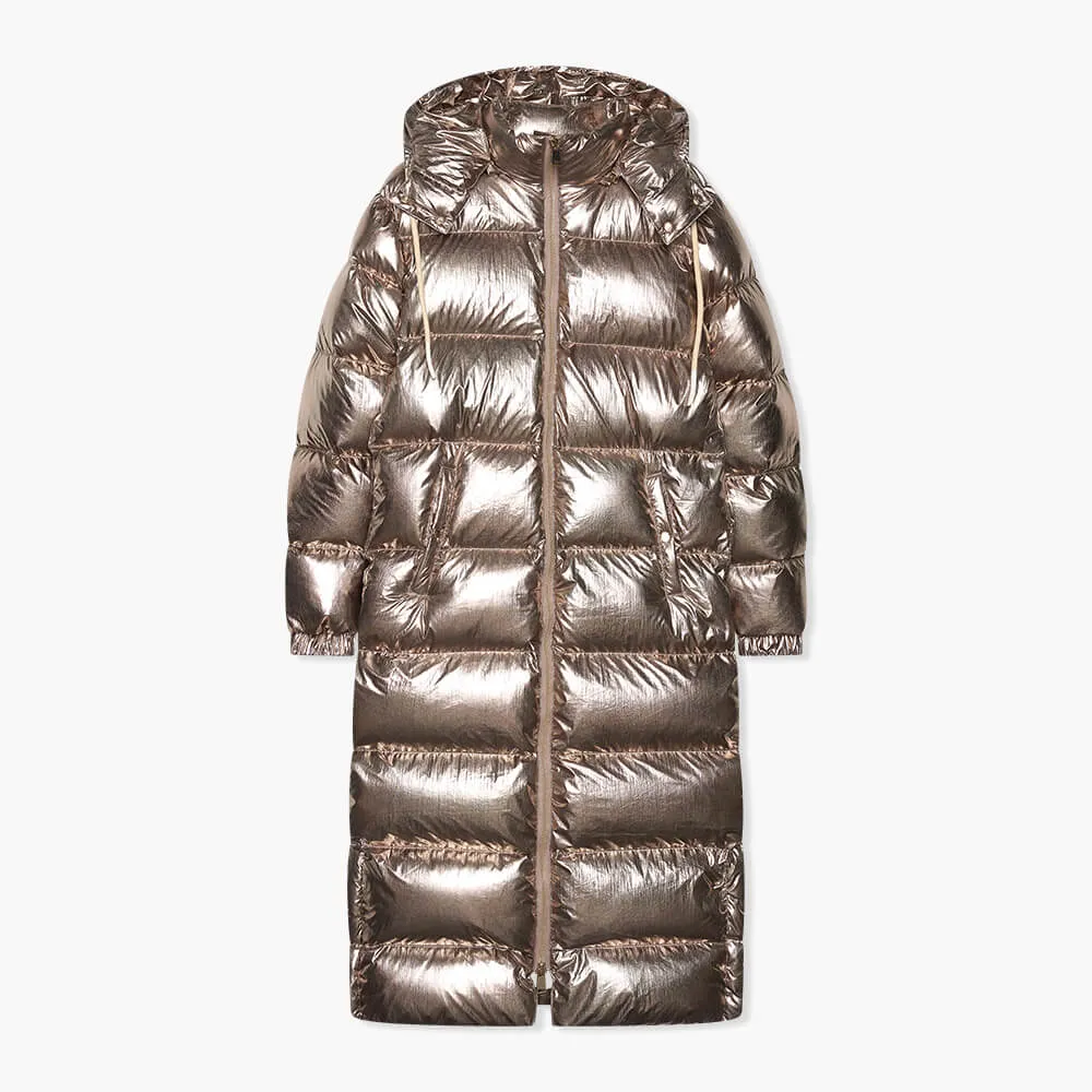 Puffer Jas Dames Lang Derrick Champagne