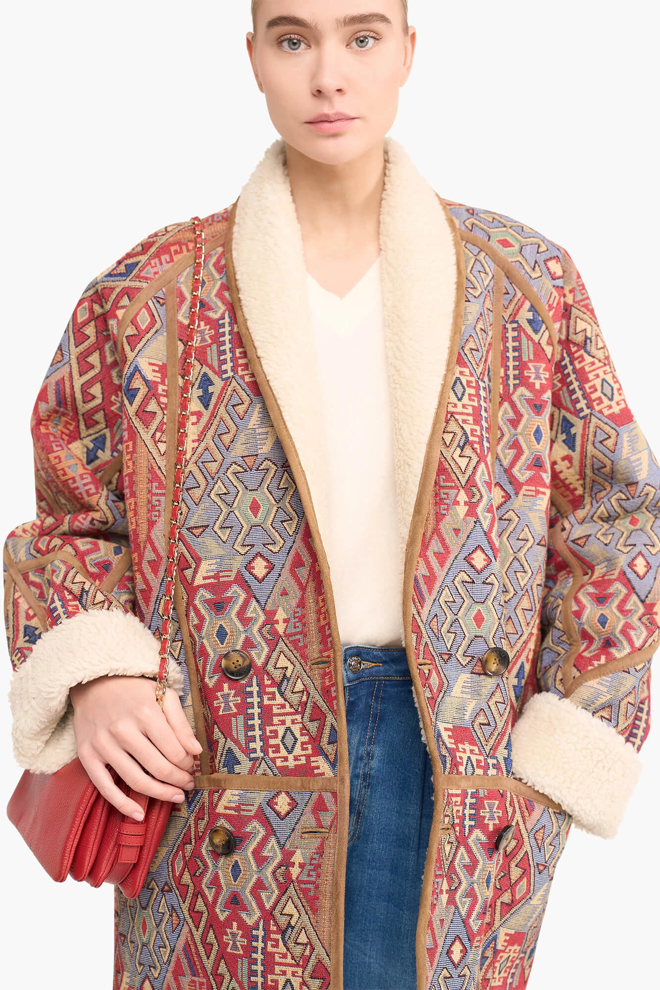 Jas Dames Jacquard Raf Aztec Red