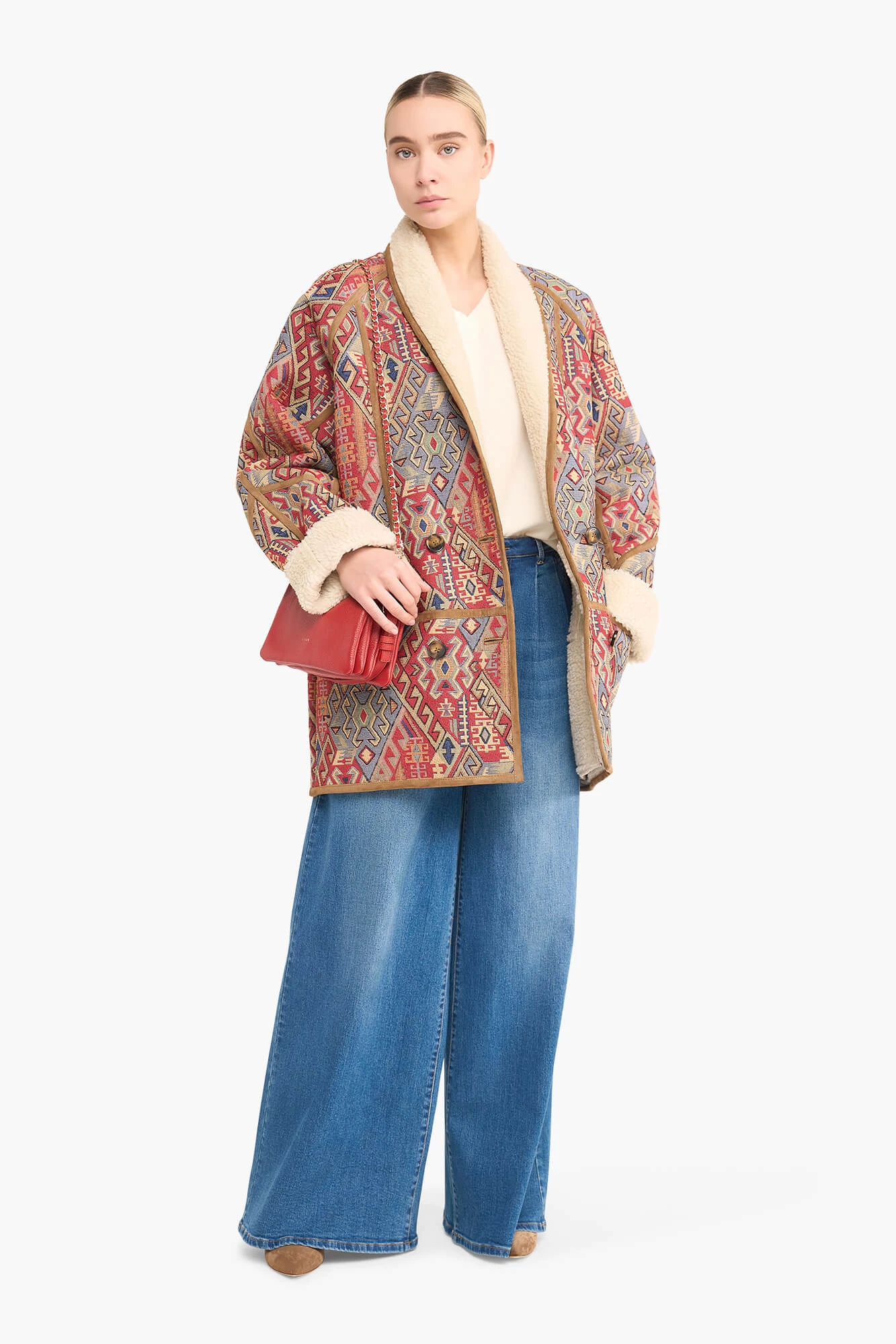 Jas Dames Jacquard Raf Aztec Red