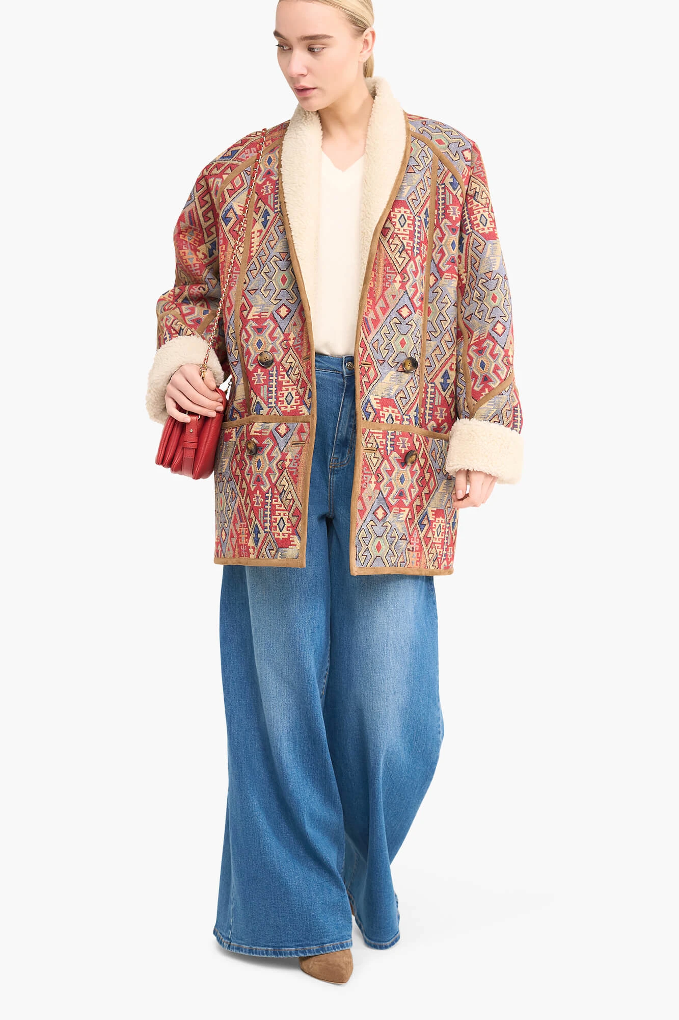 Jas Dames Jacquard Raf Aztec Red
