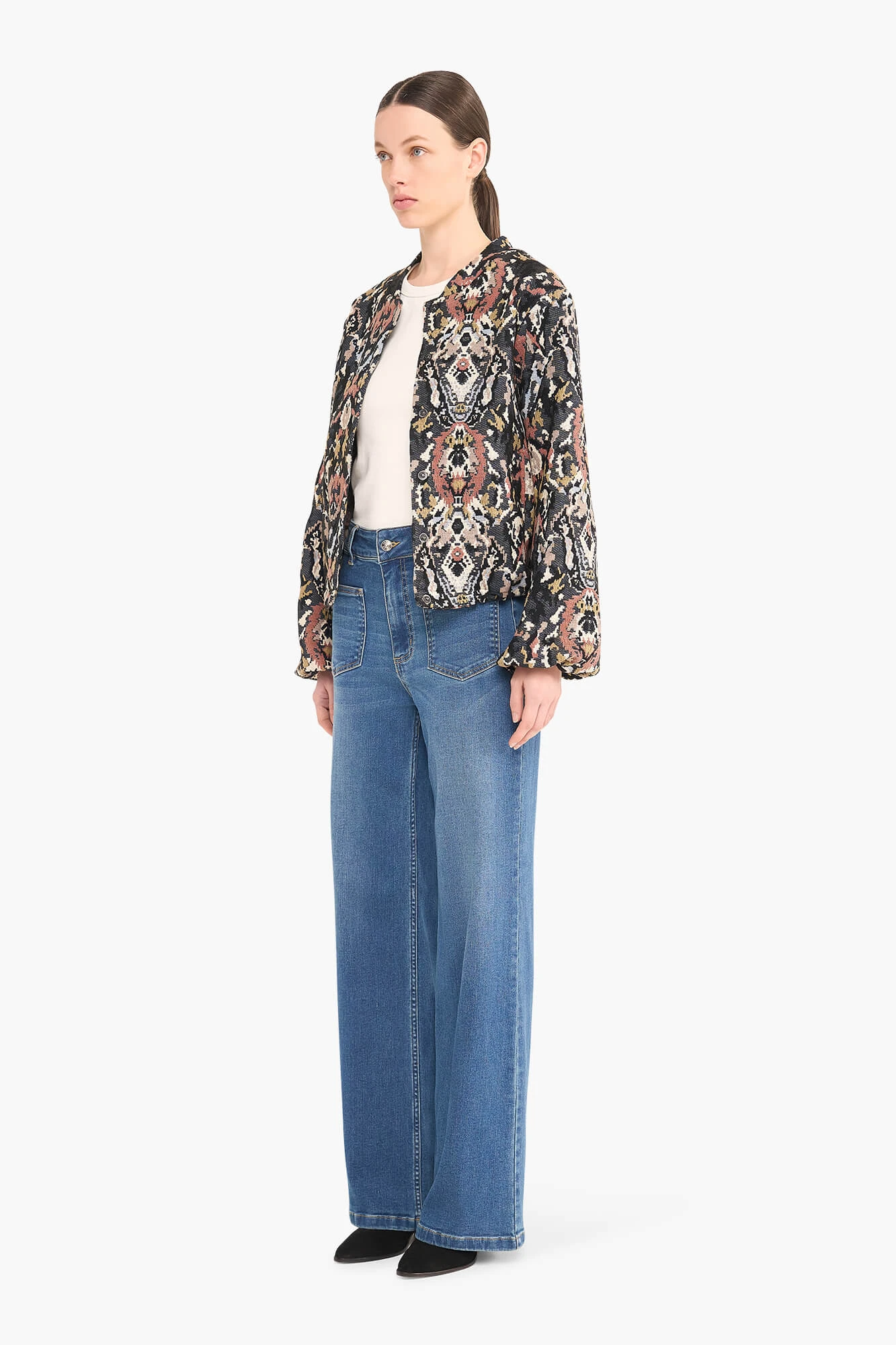 Jas Dames Jacquard Bing Pink