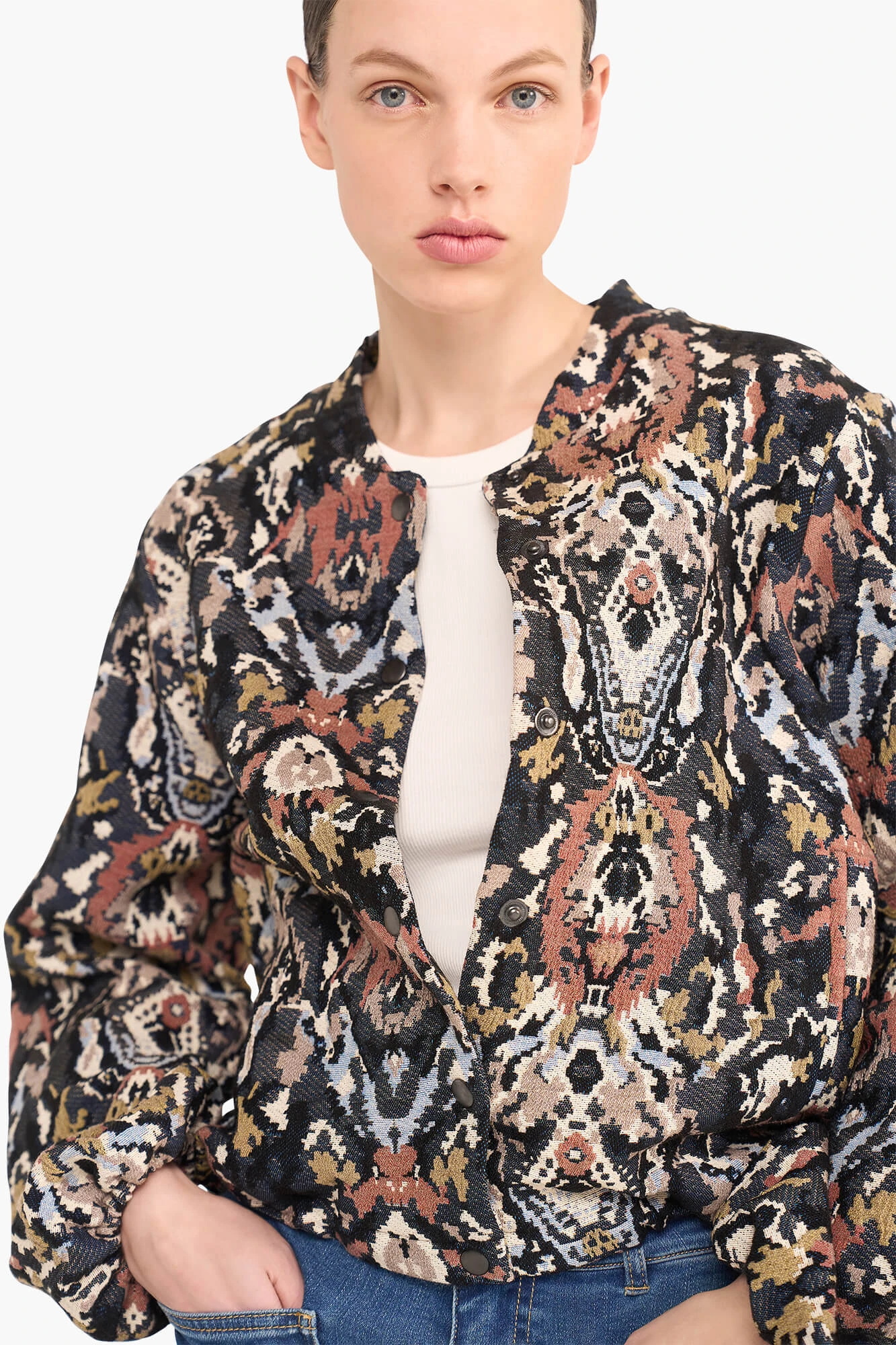 Jas Dames Jacquard Bing Pink