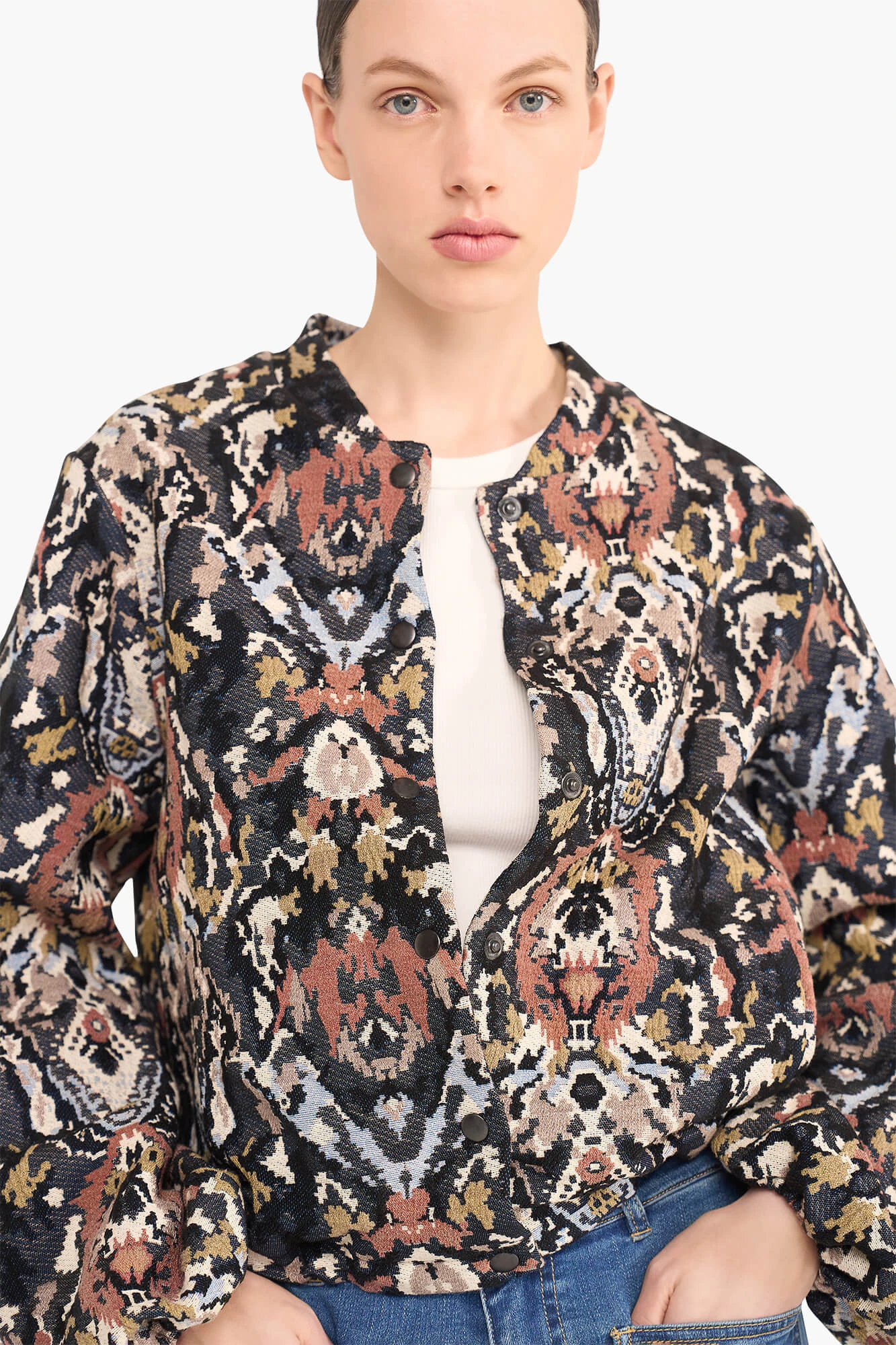 Jas Dames Jacquard Bing Pink