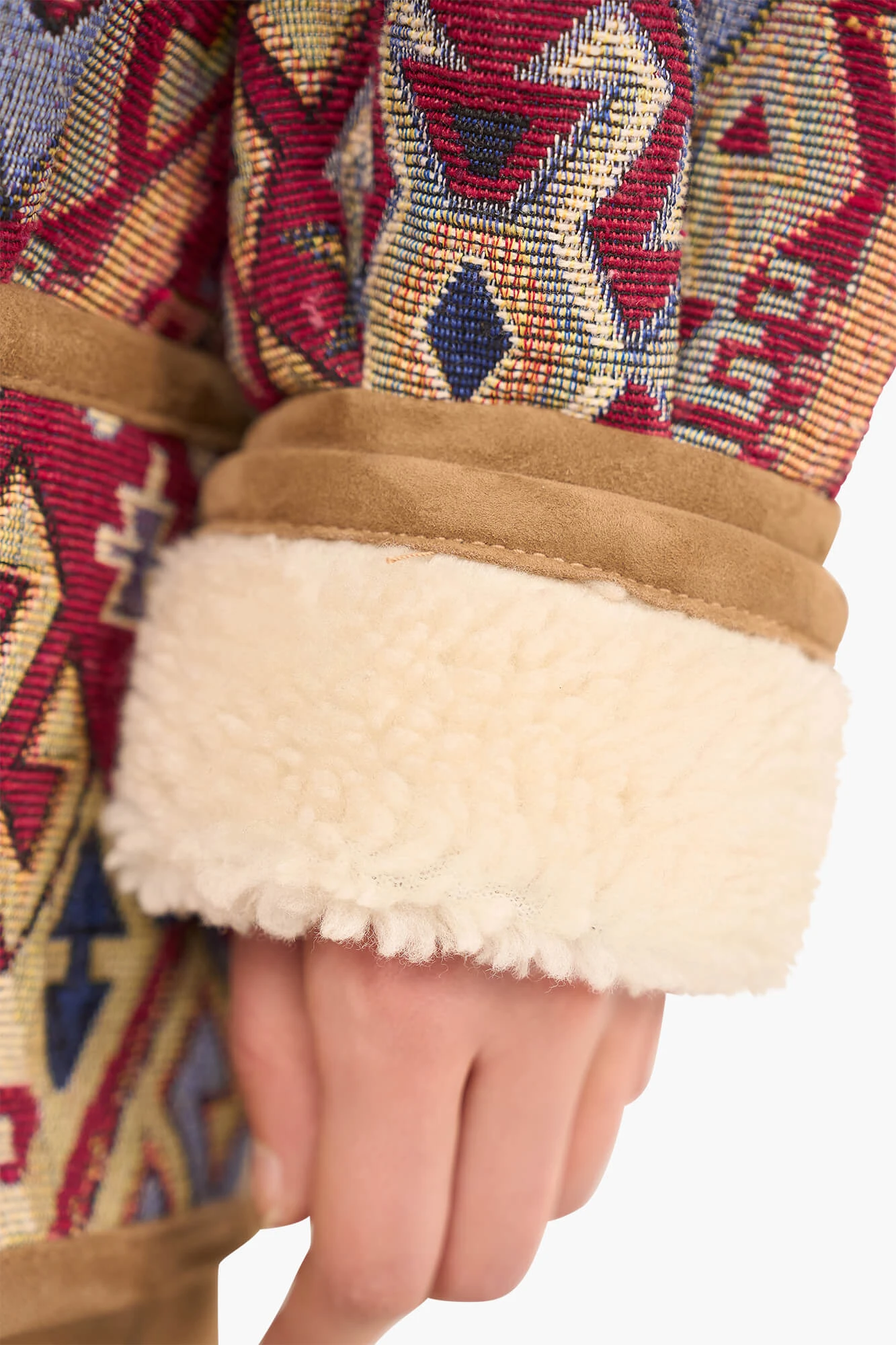 Women's Jacquard Seth Aztec Red Jacket