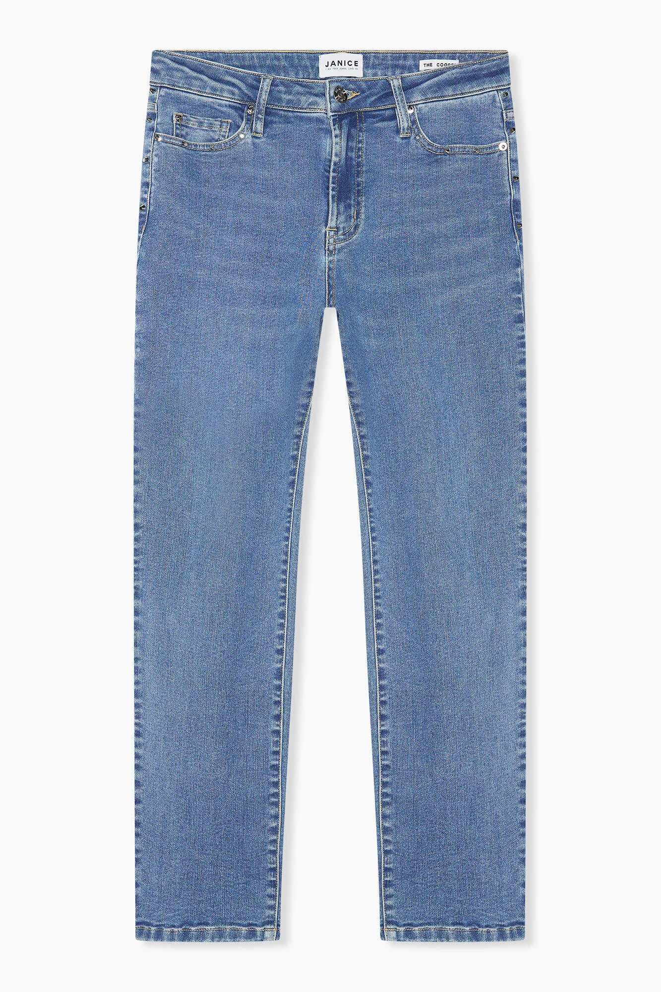 Mom Jeans Studs Cooper Blauw 028