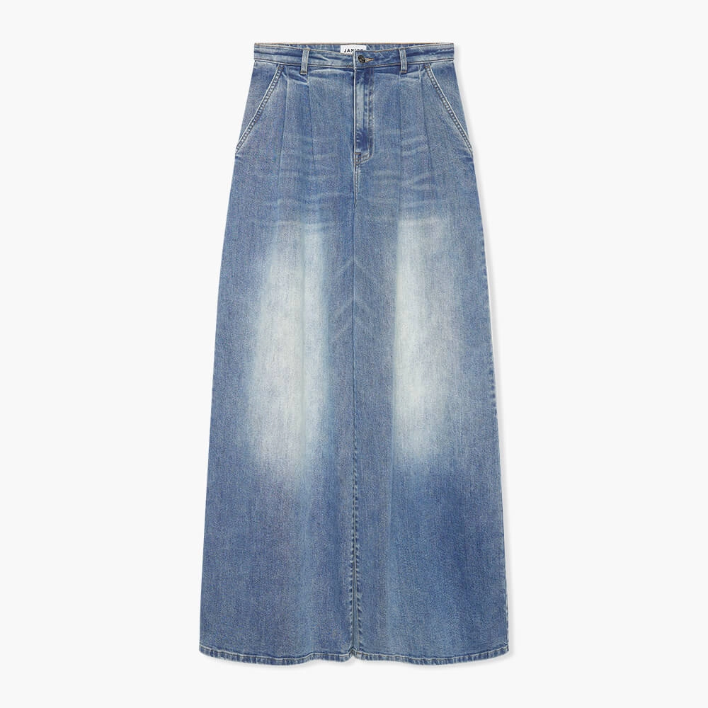 Blauwe Dames Jeans Wijde Pijpen Dollar 920