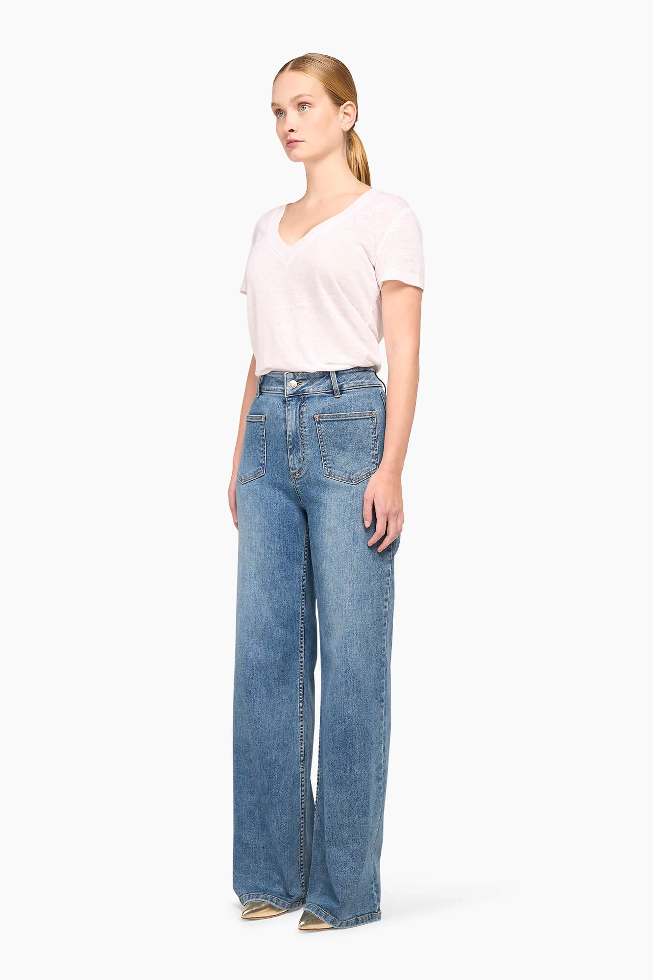 Women's High-Rise Flared Jeans Jagger Blue 422