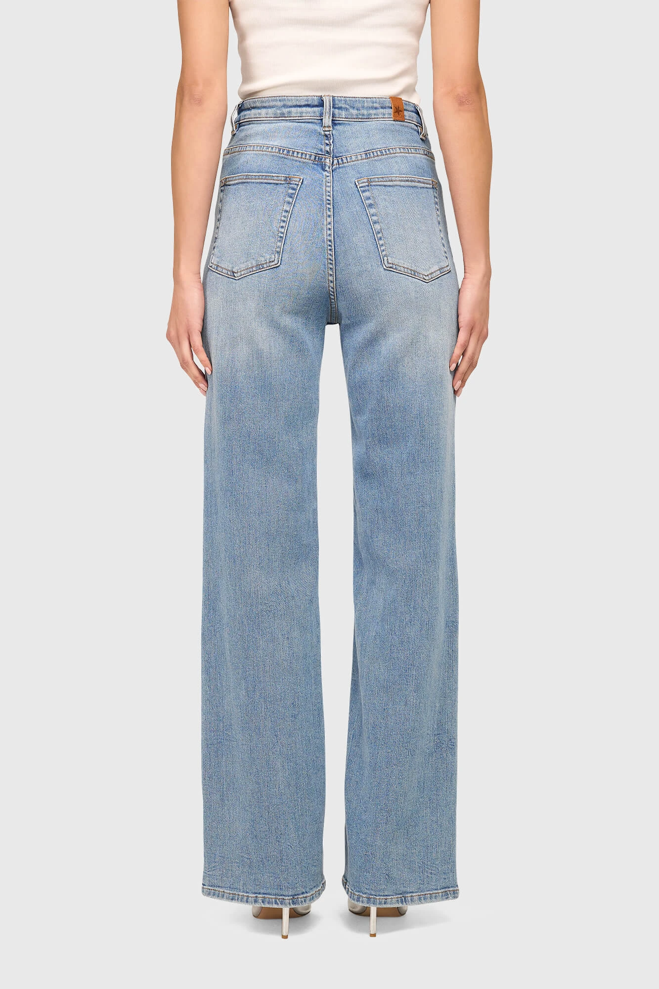 Jeans Dames Wijde Pijp Jason Blauw 323