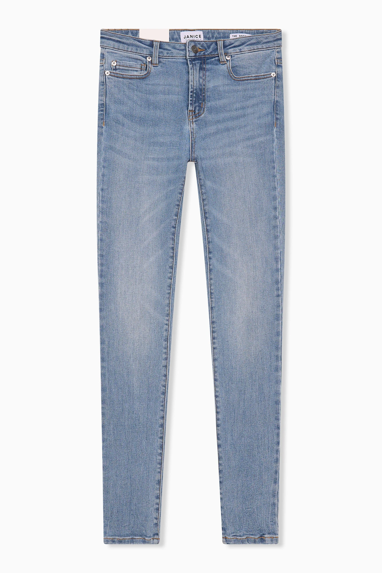 High Rise Skinny Jeans Rocket Blauw 323